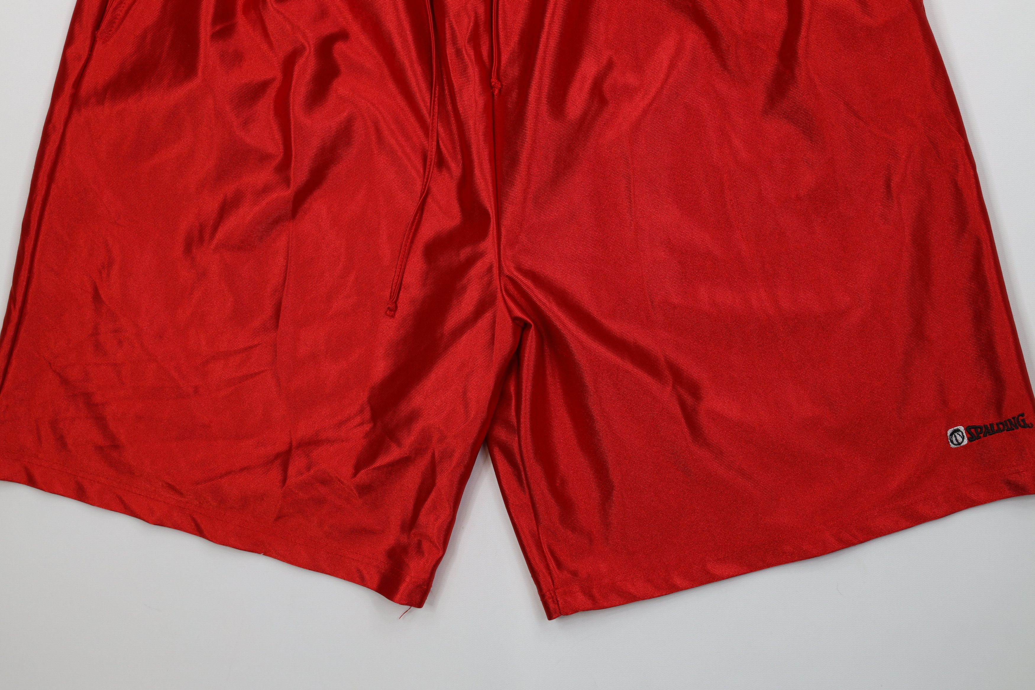 Spalding Vintage 90s Spalding Basketball Basketball Shorts Red Size US 38 / EU 54 - 4 Thumbnail