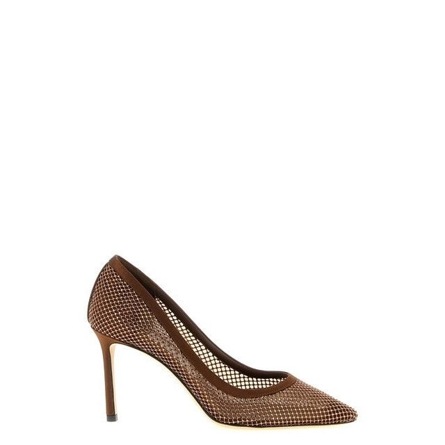 JIMMY CHOO Romy 85mm Bronze Pumps New (Women's size:6;)