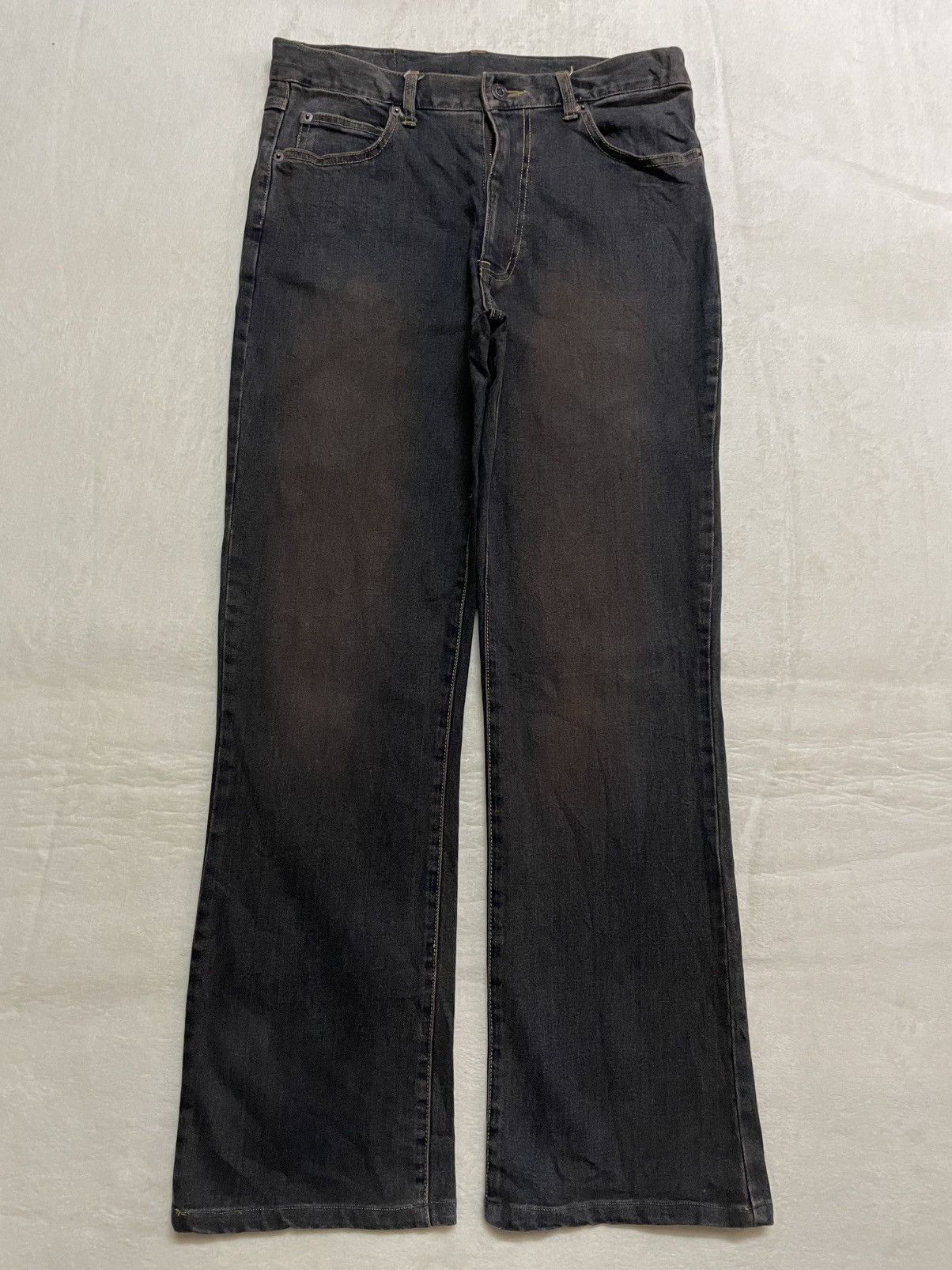 zx vintage washed faded punk grunge bootcut jeans