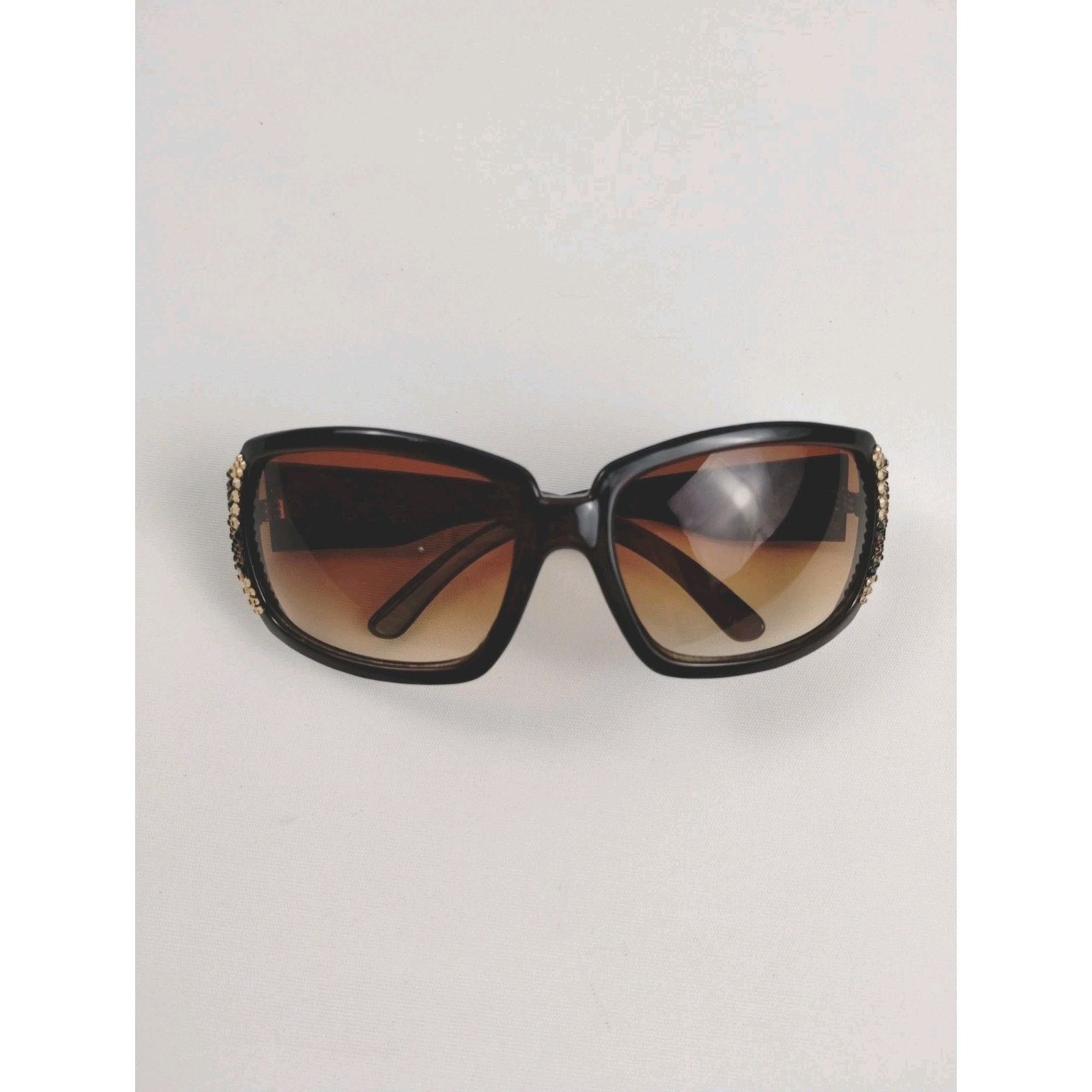 Vintage Cache Square Wrap Around Sunglasses - Square Glasses/Leopard Size ONE SIZE - 1 Thumbnail