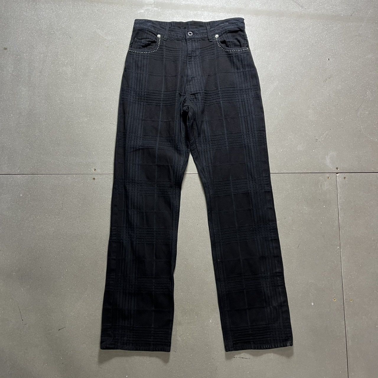 Japanese Brand × PPFM PPFM Patchwork Pocket Black Denim Size US 32 / EU 48 - 1 Thumbnail