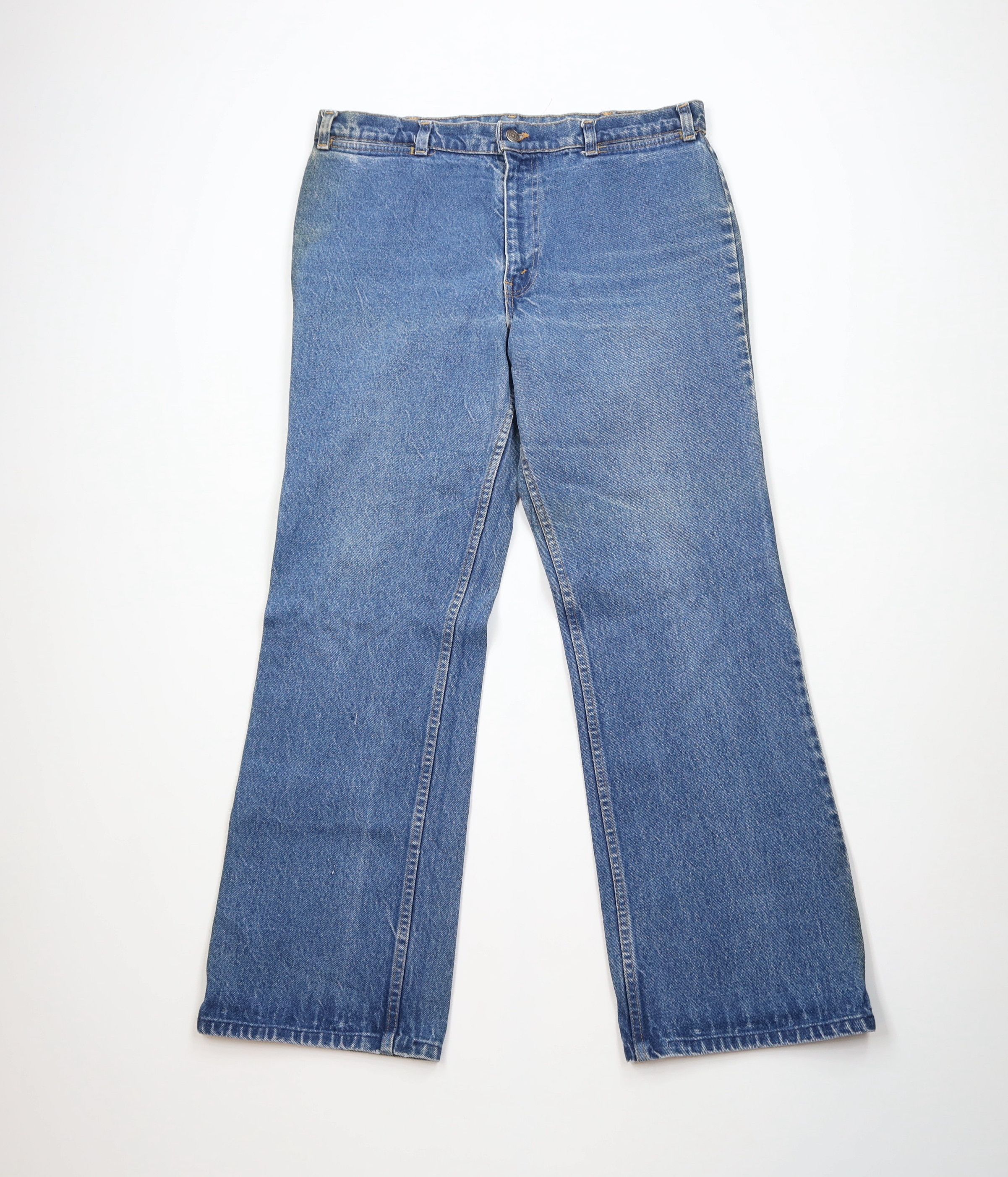 Levi's Vintage 70s Levis Fresh Produce Orange Tab Denim Jeans USA Size US 38 / EU 54 - 1 Thumbnail