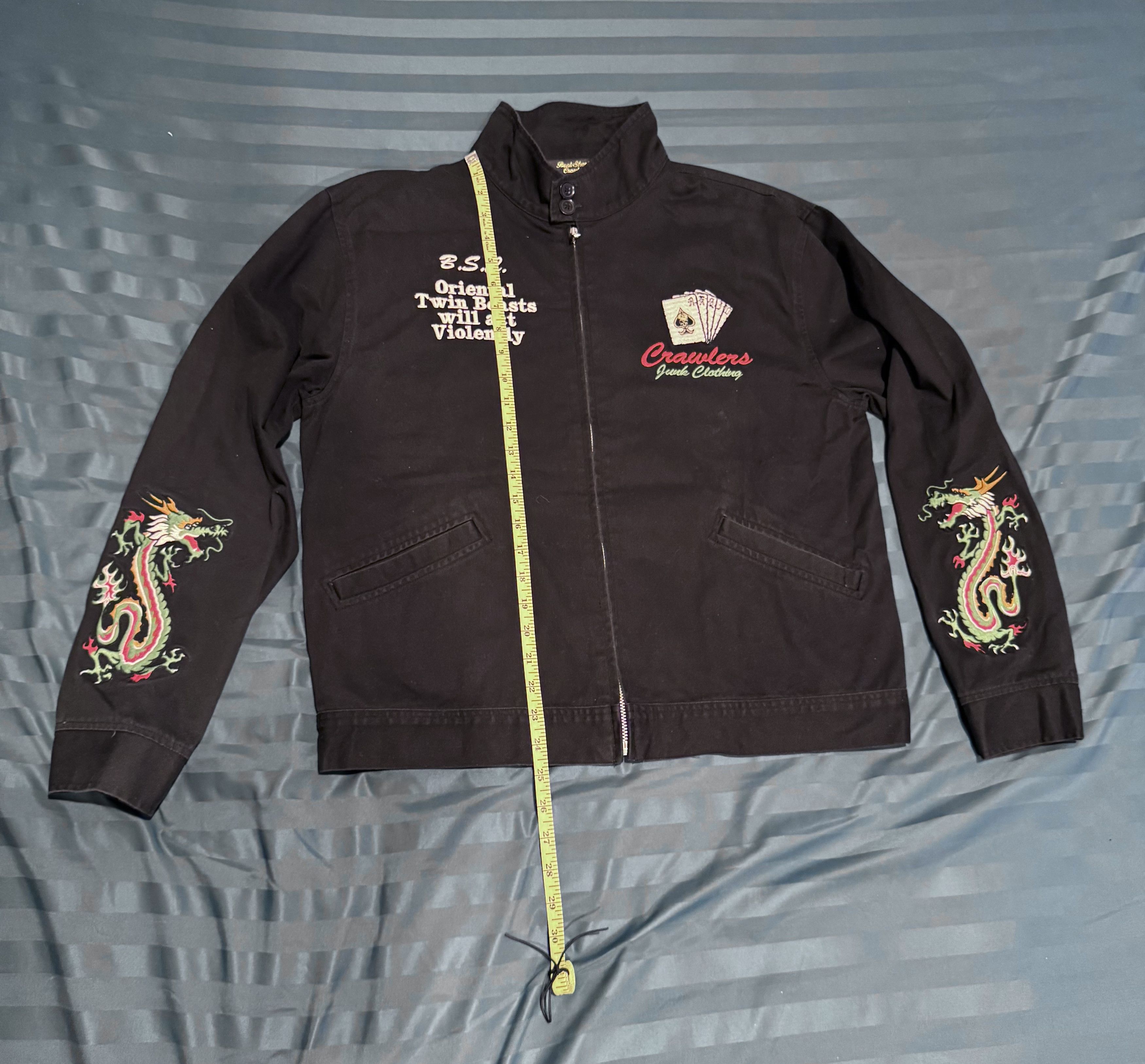 Other Vintage Japanese Dragon oriental embroidered shirt jacket Size US L / EU 52-54 / 3 - 3 Thumbnail