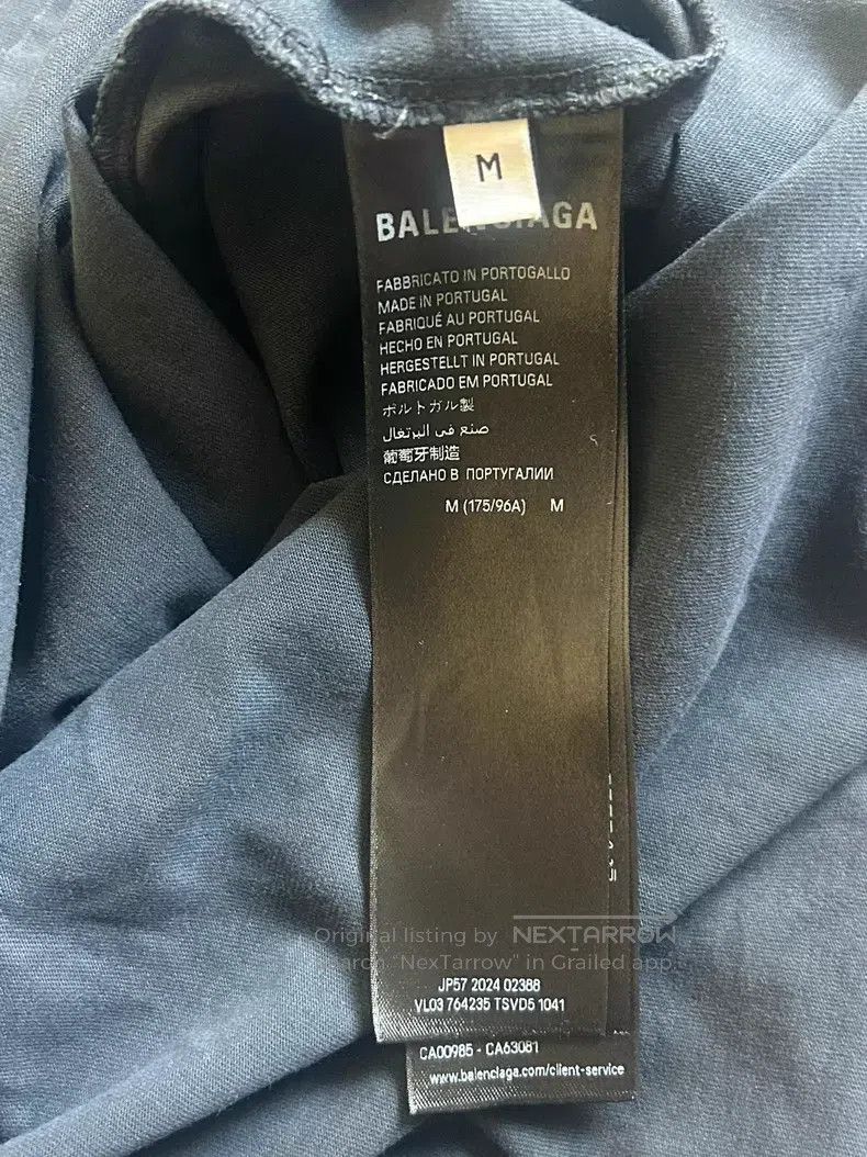 Balenciaga Balenciaga Glitter logo short sleeve T-shirt M size Size US M / EU 48-50 / 2 - 4 Thumbnail
