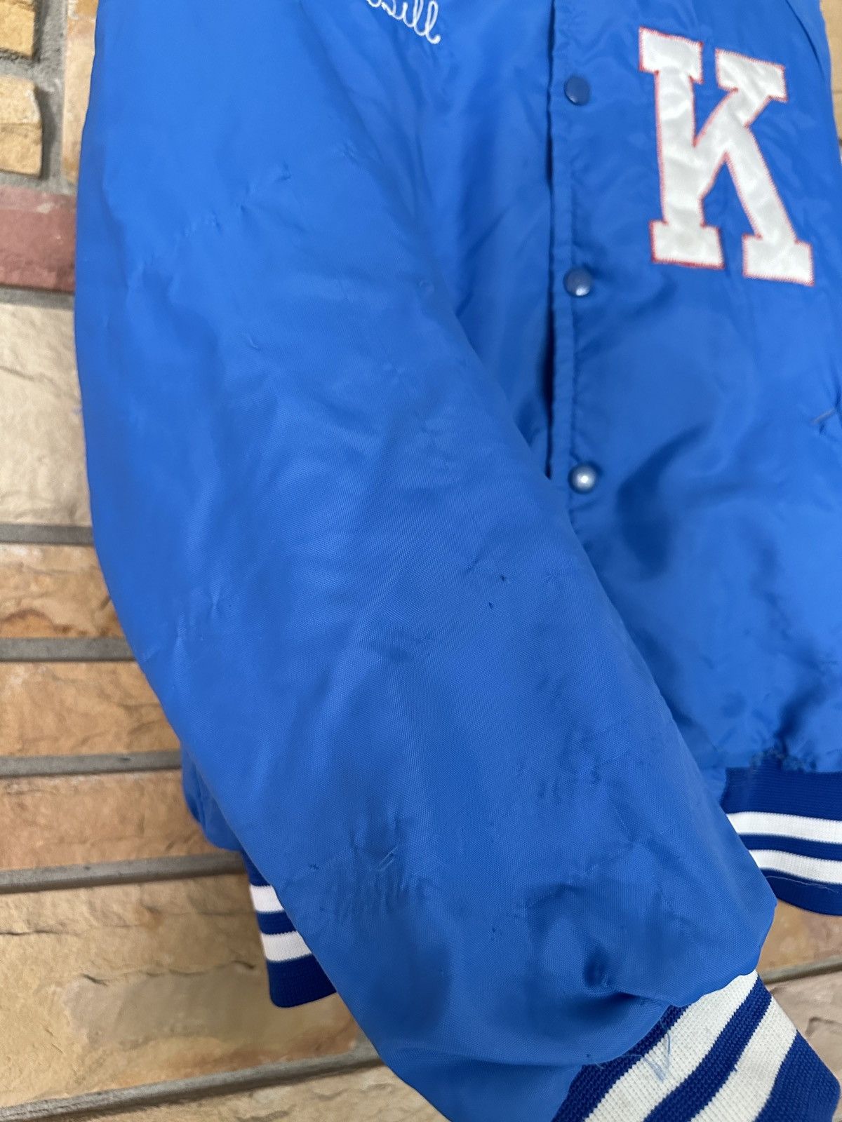 Vintage Vintage 90s Taylor Kennedy Varsity Bomber Jacket Size US L / EU 52-54 / 3 - 8 Thumbnail