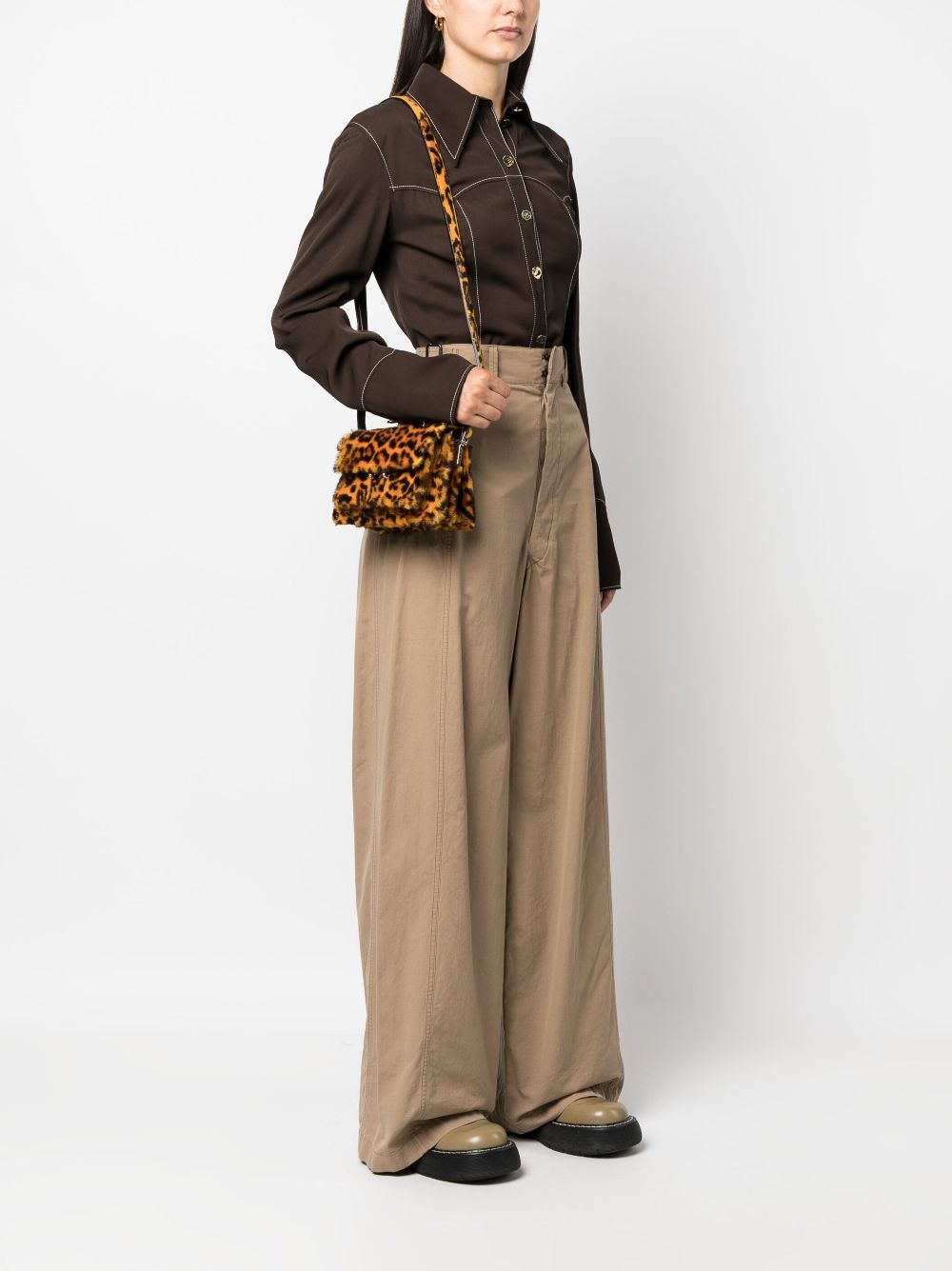 Marni o1w1db10125 Size:OS/ Design Crossbody Bag in Gold Size ONE SIZE - 4 Thumbnail