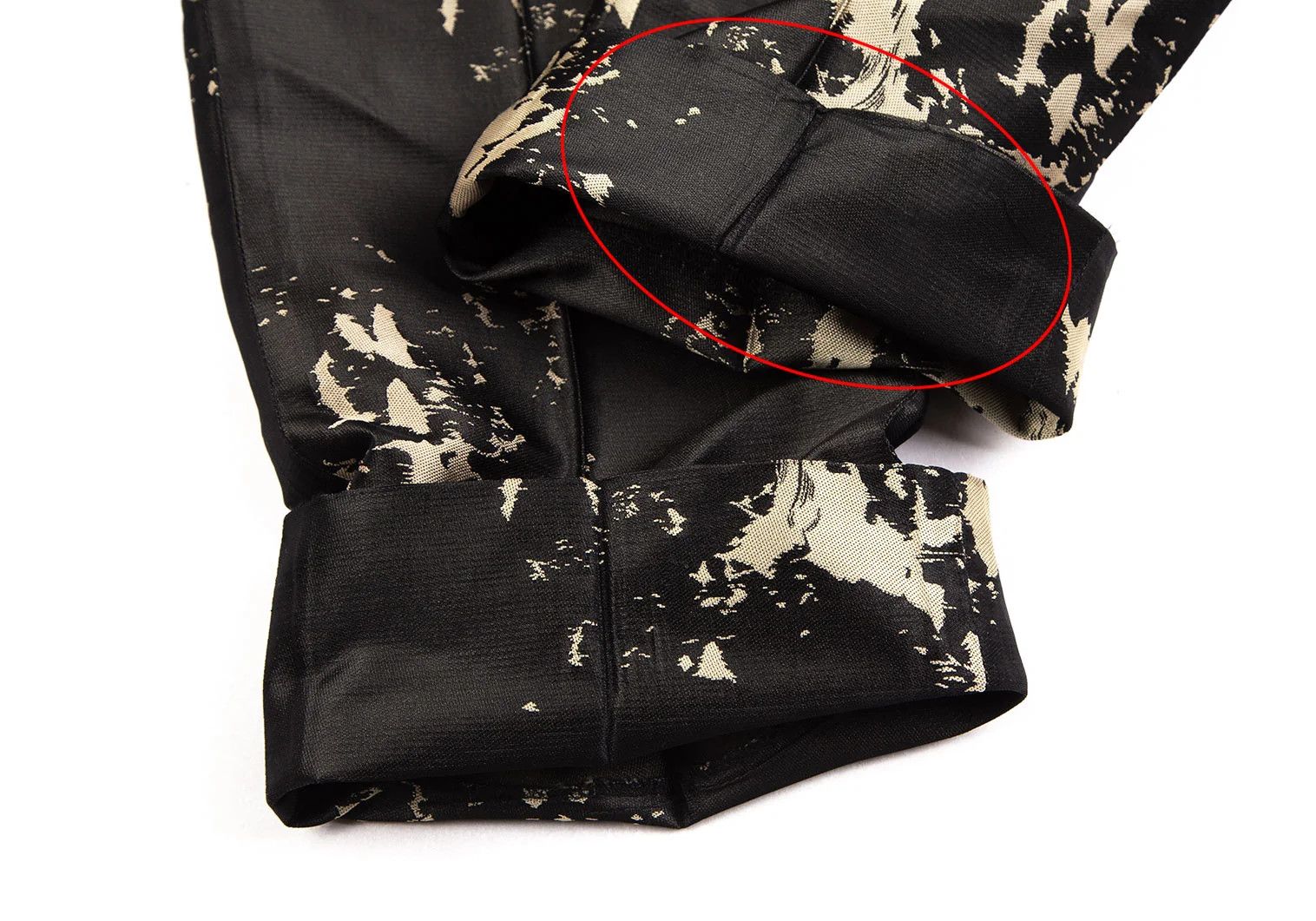 Jean Paul Gaultier Jacquard Design Slacks Pants in Black, Size 46 Size US 30 / EU 46 - 8 Thumbnail