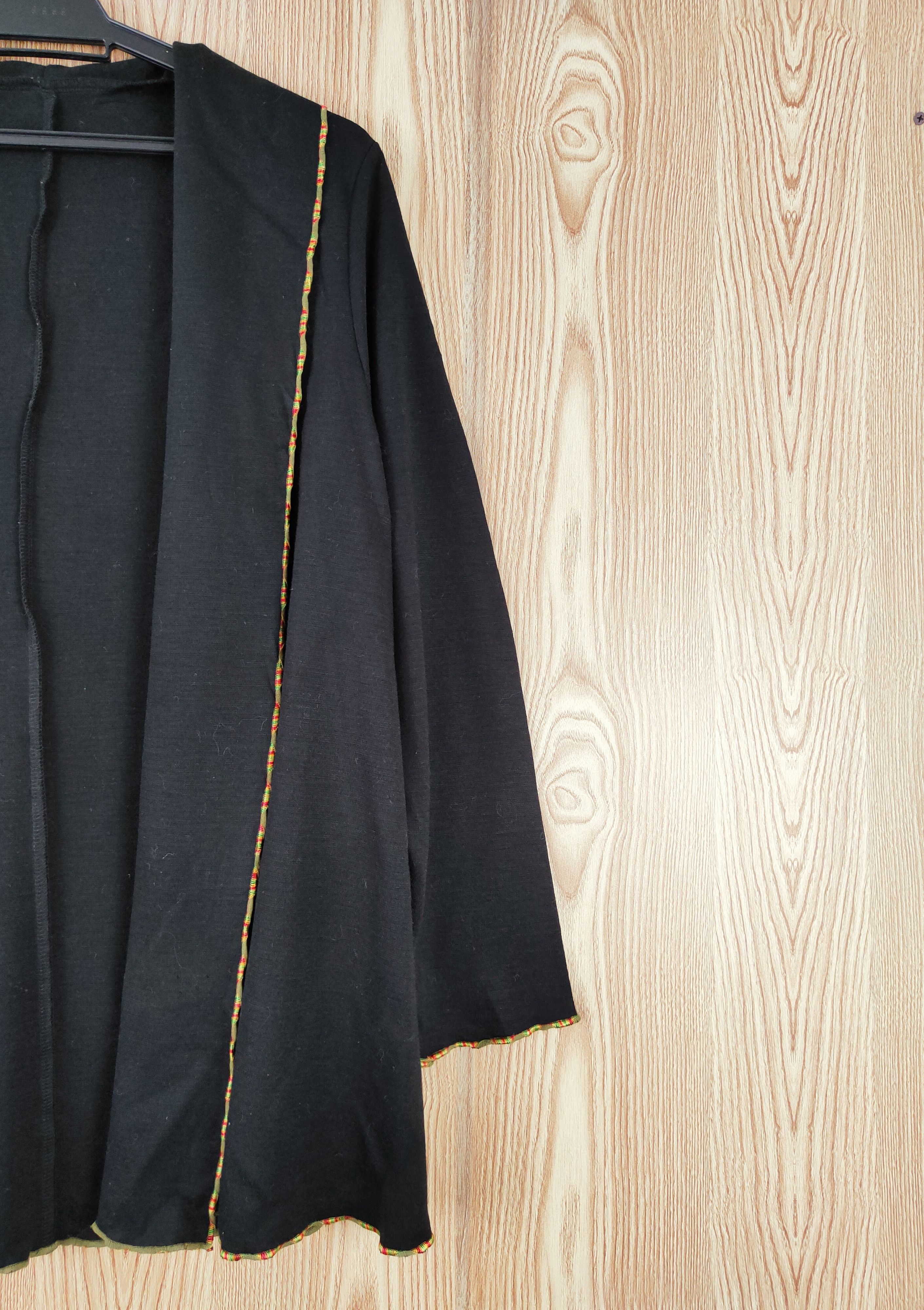 Japanese Brand × Vintage Streetwear Japanese Brand Black Cardigan Size M / US 6-8 / IT 42-44 - 5 Thumbnail