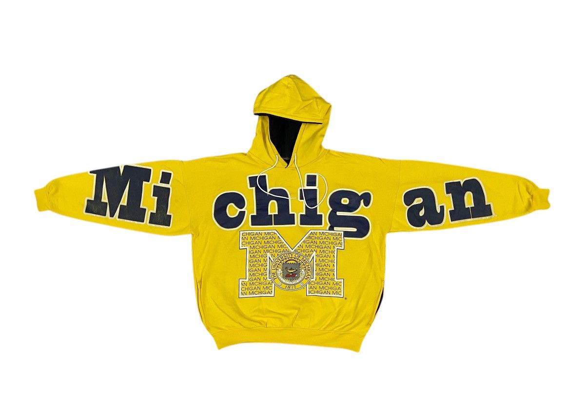 Vintage 90s THE UNIVERSITY OF MICHIGAN PULLOVER SPELLOYT DESIGN Size US L / EU 52-54 / 3 - 2 Thumbnail