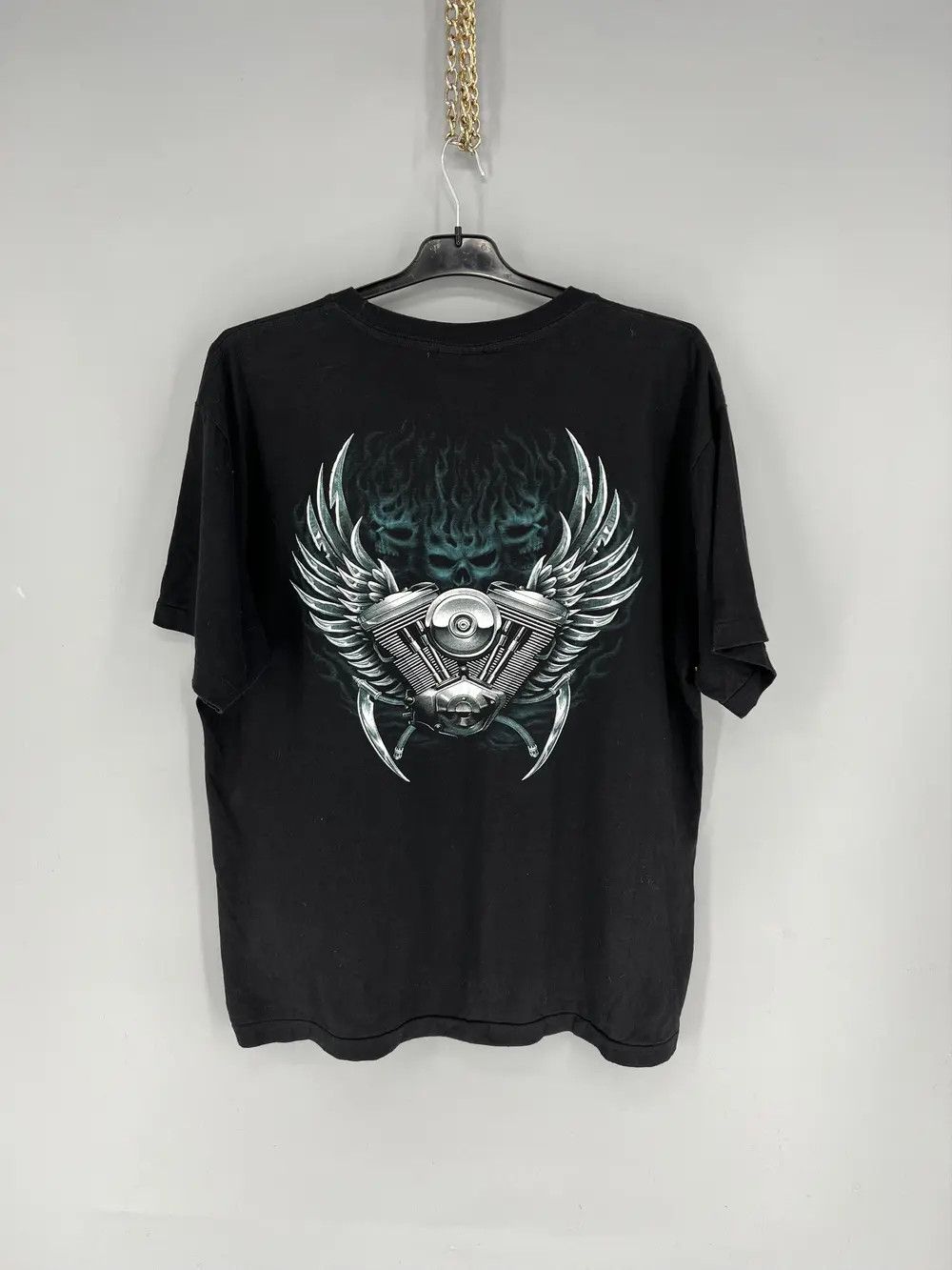 Band Tees × Vintage Vintage Bay Biker Ride With Pride Motobike Chopper Wild Size US L / EU 52-54 / 3 - 8 Thumbnail