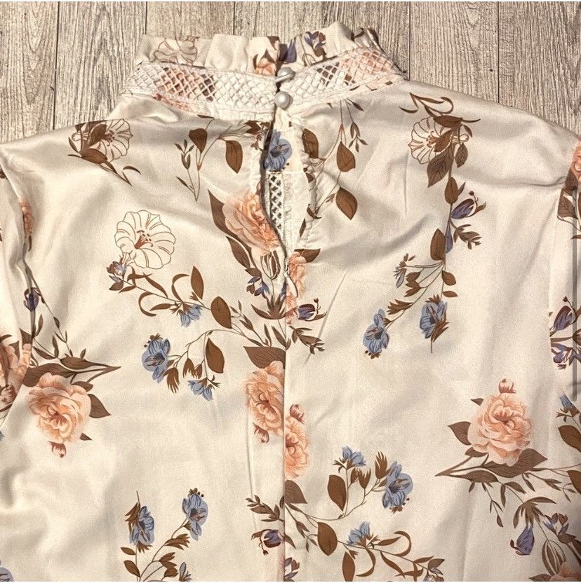 Other Eilly Bazar, Ruffled, Fitted, Long Sleeve Peasant Dress Size S / US 4 / IT 40 - 7 Thumbnail