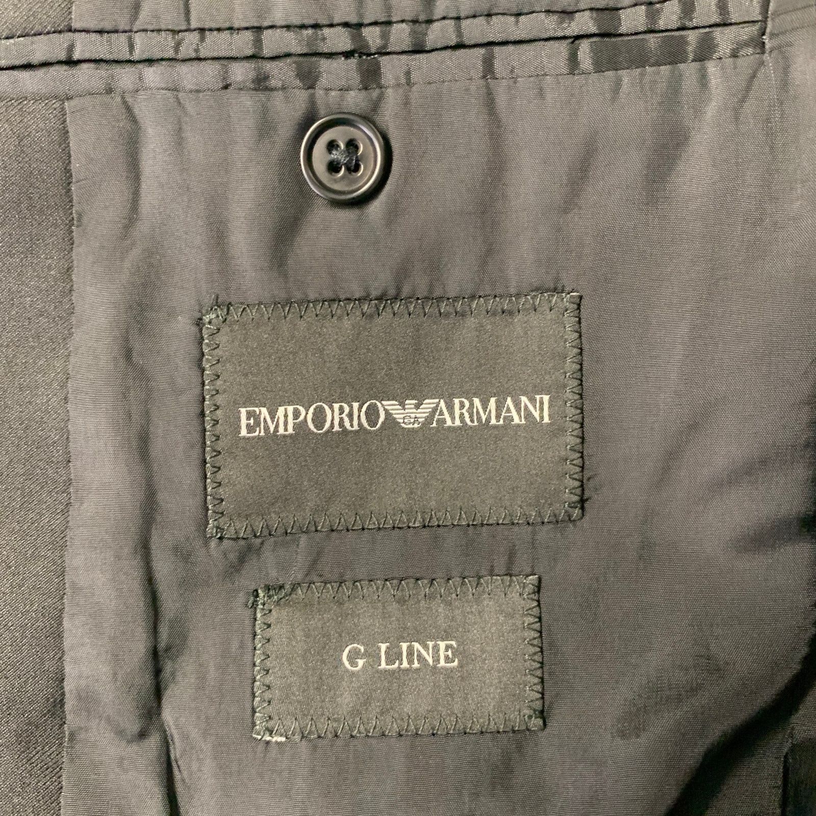 Emporio Armani EMPORIO ARMANI Size 38 Black Wool Notch Lapel Sport Coat Size 38R - 5 Thumbnail