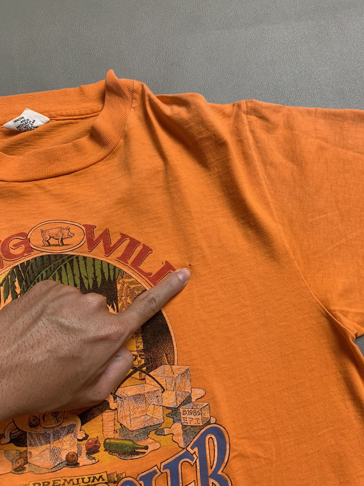 Harley Davidson × Vintage RARE 80s Hawg Wild Tshirt Size US L / EU 52-54 / 3 - 7 Thumbnail