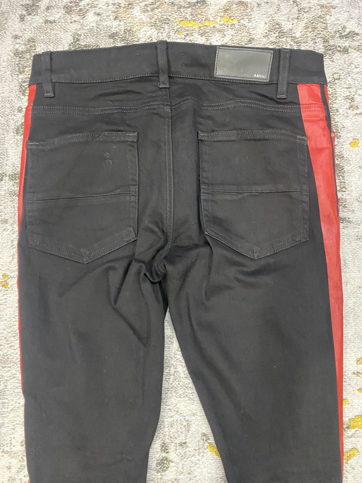 Amiri Amiri Black And Red Strip Pants Size US 32 / EU 48 - 11 Thumbnail