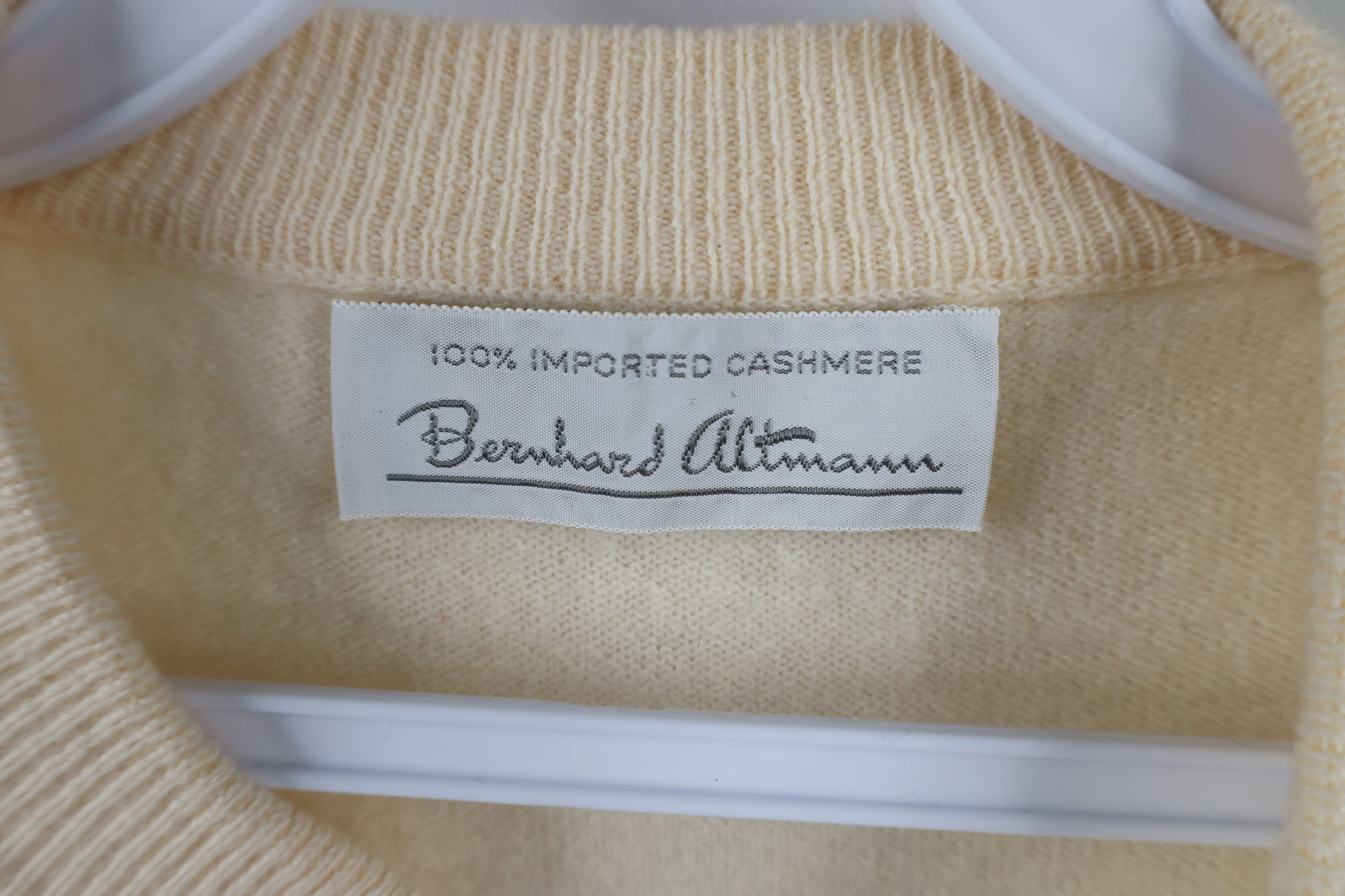 Vintage Vintage 50s Bernhard Altmann Knit Cardigan Sweater Beige Size S / US 4 / IT 40 - 6 Thumbnail