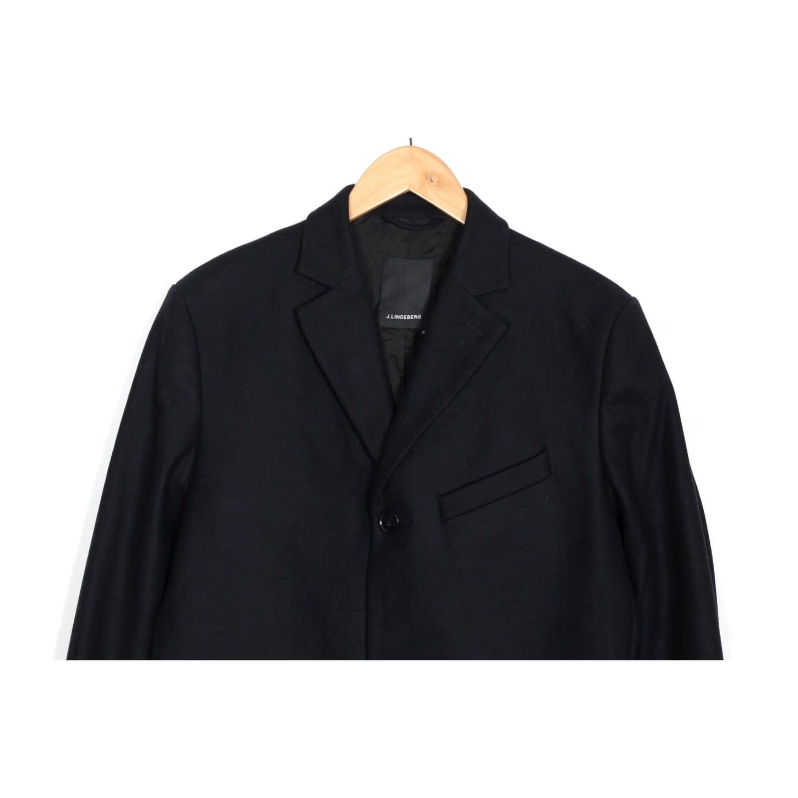 J.Lindeberg J.LINDEBERG Wolger 77 Compact Melton Wool Coat Men Size 50 MJ6509 Blue Pea Coat Mens Boarder Coat Size US M / EU 48-50 / 2 - 3 Thumbnail