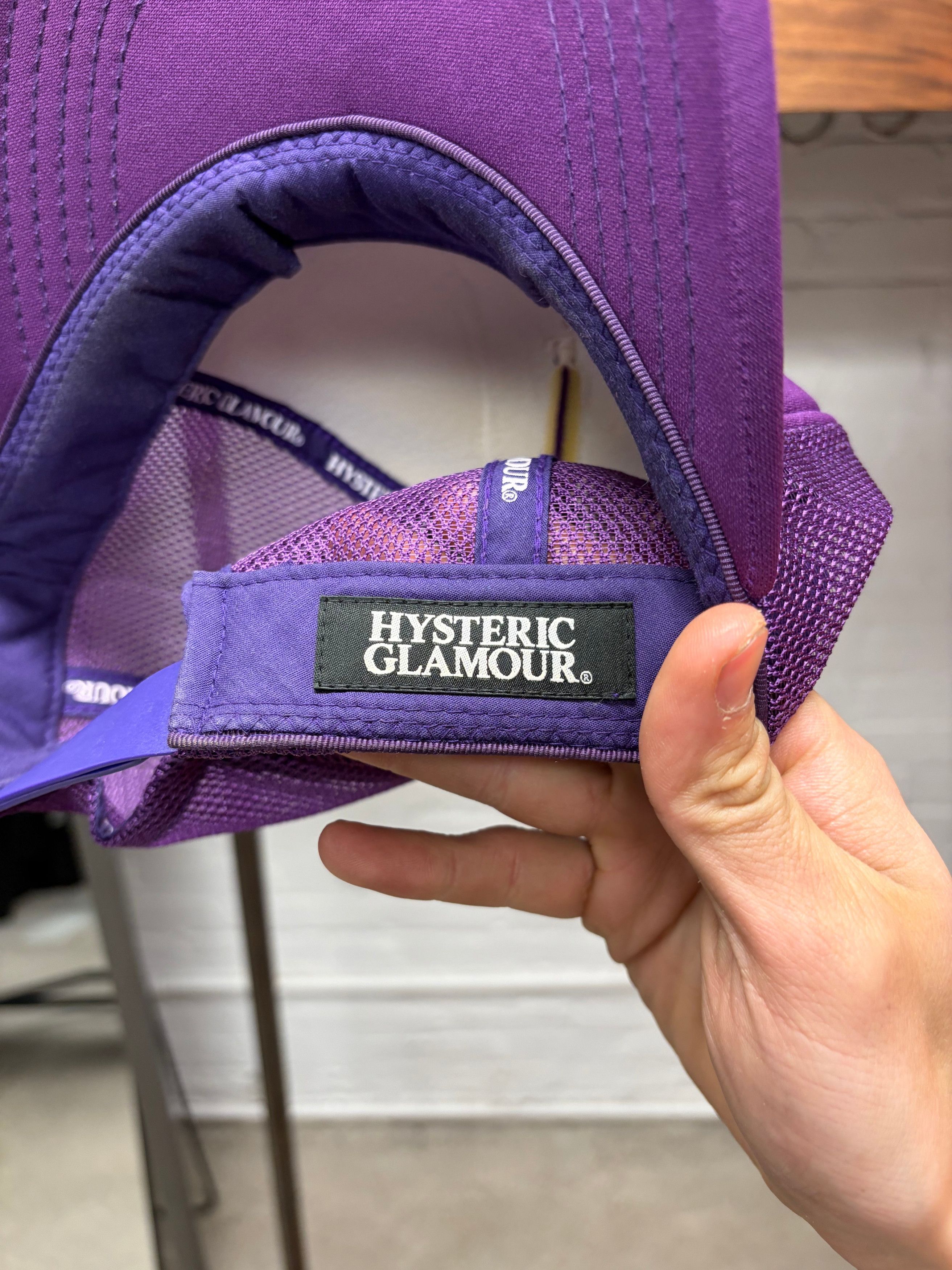 Hysteric Glamour Hysteric Glamour ‘Vixen’ Purple/Yellow Mesh Trucker Hat Size ONE SIZE - 6 Thumbnail