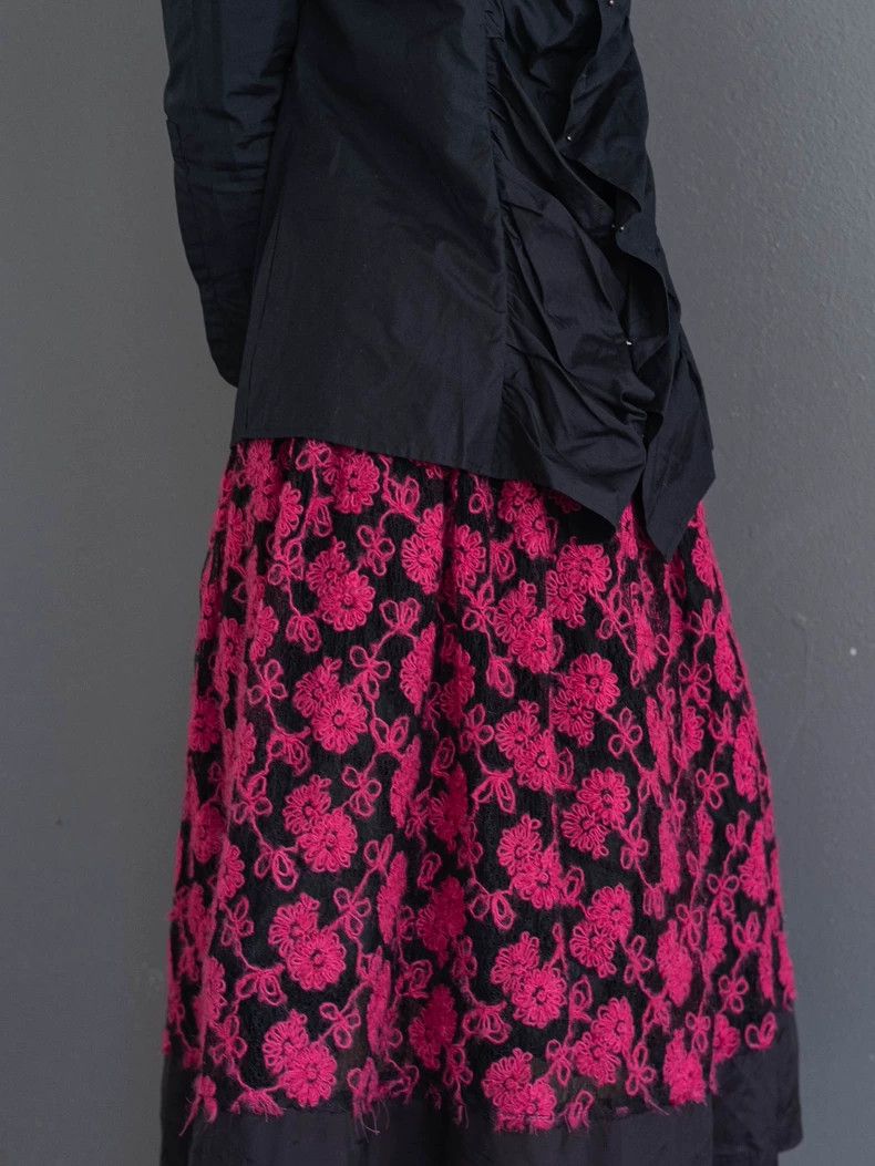 Comme des Garcons Comme Des Garcons Wool flower skirt Size 24" / US 00 / IT 34 - 7 Thumbnail