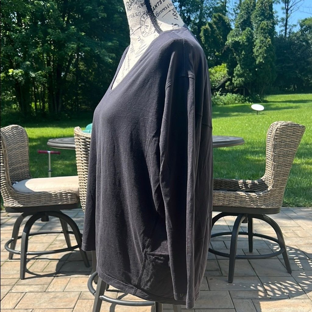 Lululemon Lululemon Athletica Black Relaxed Long Sleeve T-Shirt Size S / US 4 / IT 40 - 2 Thumbnail