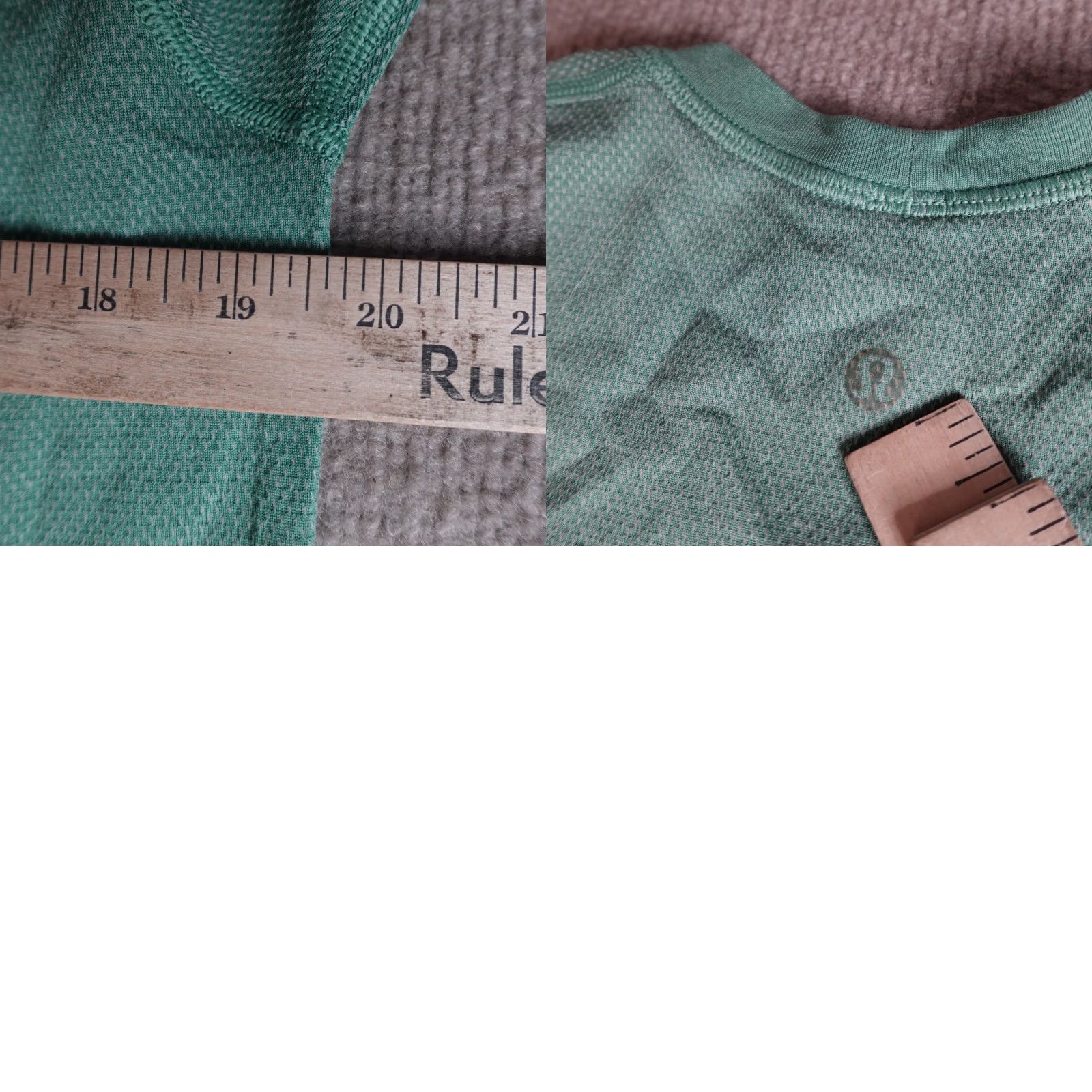 Lululemon Lululemon Mens T-Shirt Regular Medium Green Solid Metal Vent Tech Raglan Short Sleeve Crew Neck Athletic Fit Size US M / EU 48-50 / 2 - 8 Thumbnail