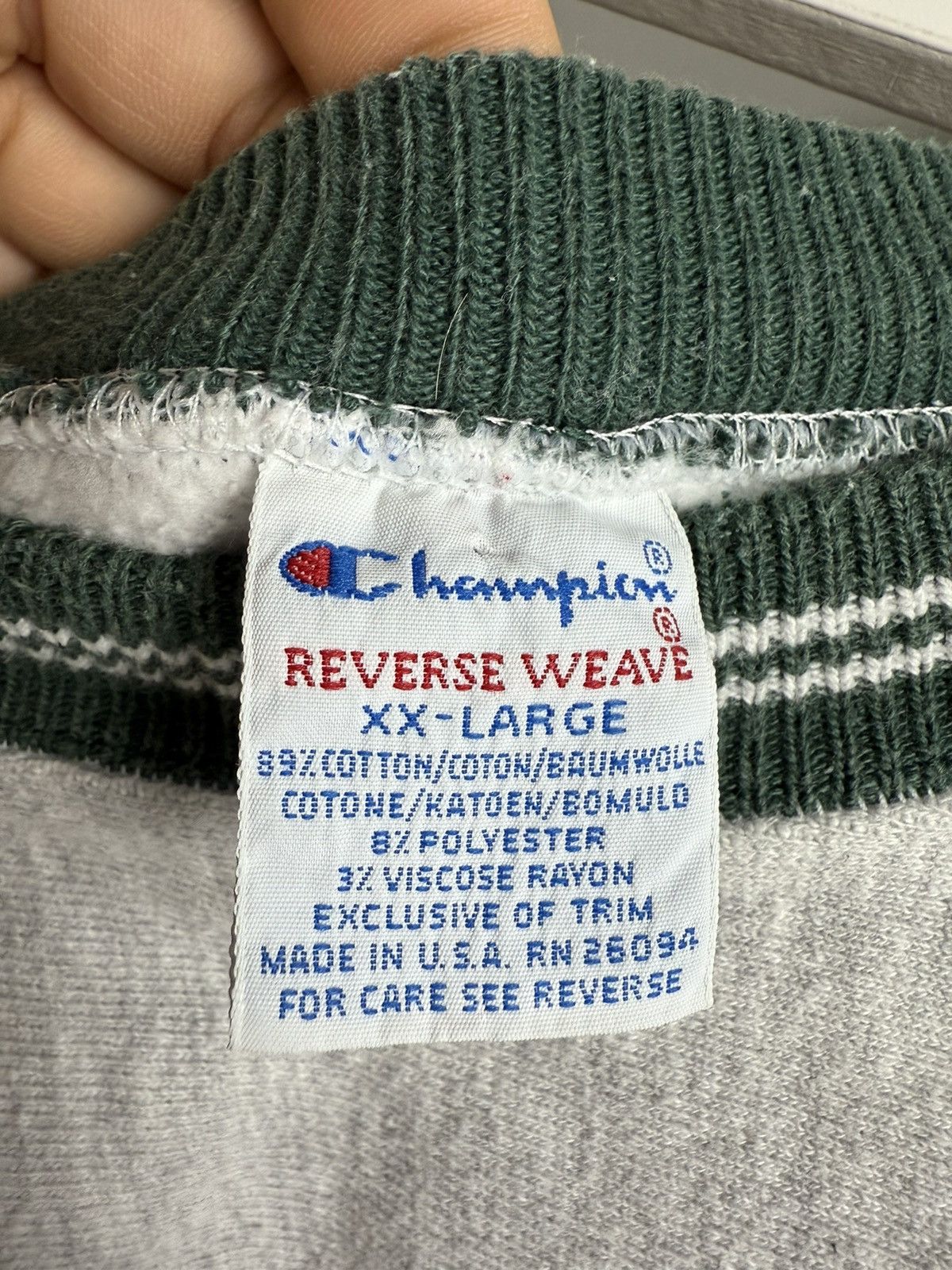 Champion × Vintage Vintage 90s Champion Reverse Weave Atlanta 1996 sweatshirt Size US XXL / EU 58 / 5 - 7 Thumbnail
