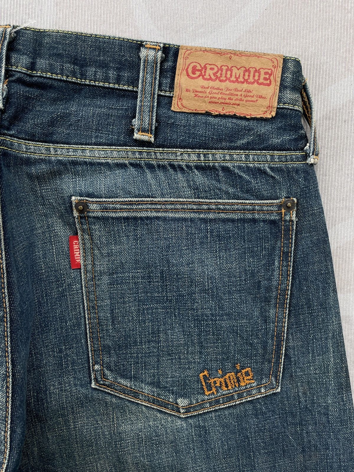 Designer × Japanese Brand × Salvage Crimie Red Selvedge Jeans (P63) Size US 33 - 11 Thumbnail