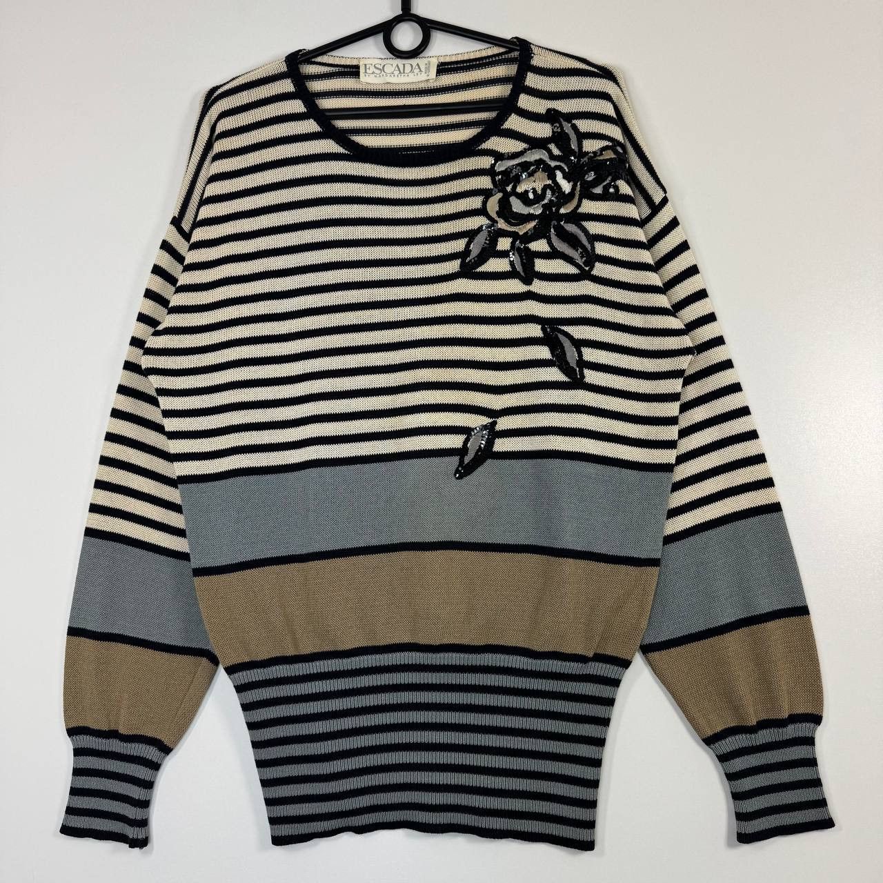 Escada Escada by Margaretha Ley Striped Knit Sweater Women 38 Size XS / US 0-2 / IT 36-38 - 1 Thumbnail