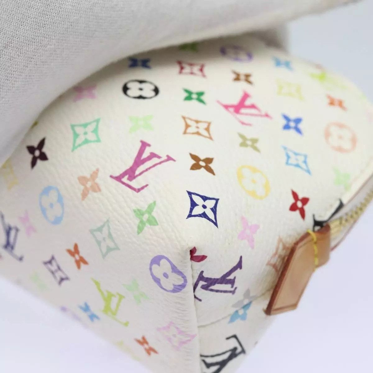 Louis Vuitton LOUIS VUITTON Multicolor Pochette Cosmetic PM Pouch White Size ONE SIZE - 9 Thumbnail