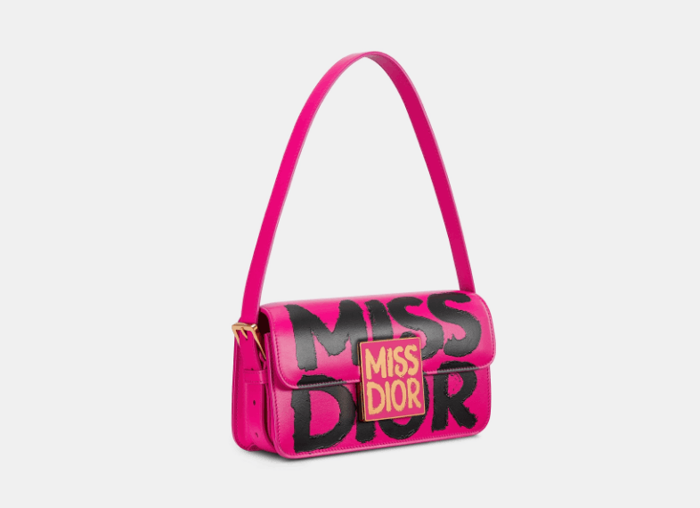 Dior o1w1db11125 M2610U Size : OS / Flap Bag in Fuchsia/Black Size ONE SIZE - 1 Thumbnail