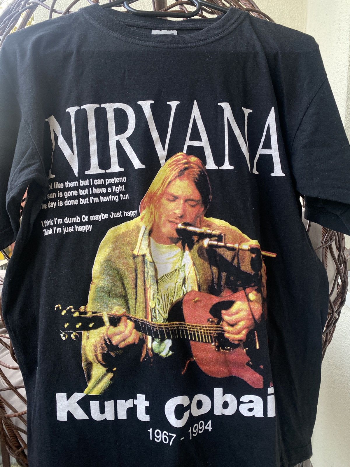 Vintage Vintage niravna band kurt cobain tee 00s Size US S / EU 44-46 / 1 - 4 Thumbnail