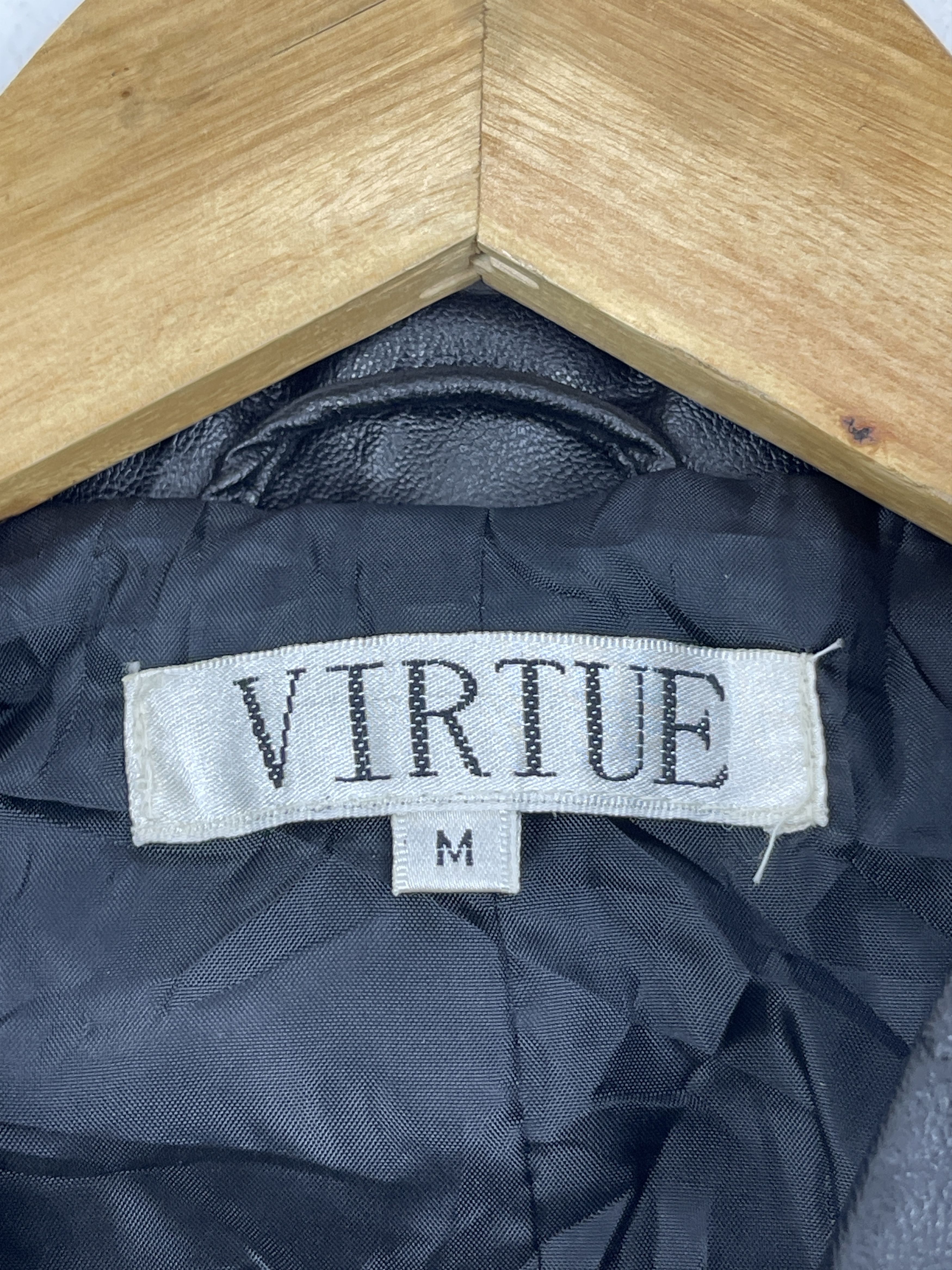 Other Vintage Virtue Leather Jacket JA0080 Size US M / EU 48-50 / 2 - 5 Thumbnail
