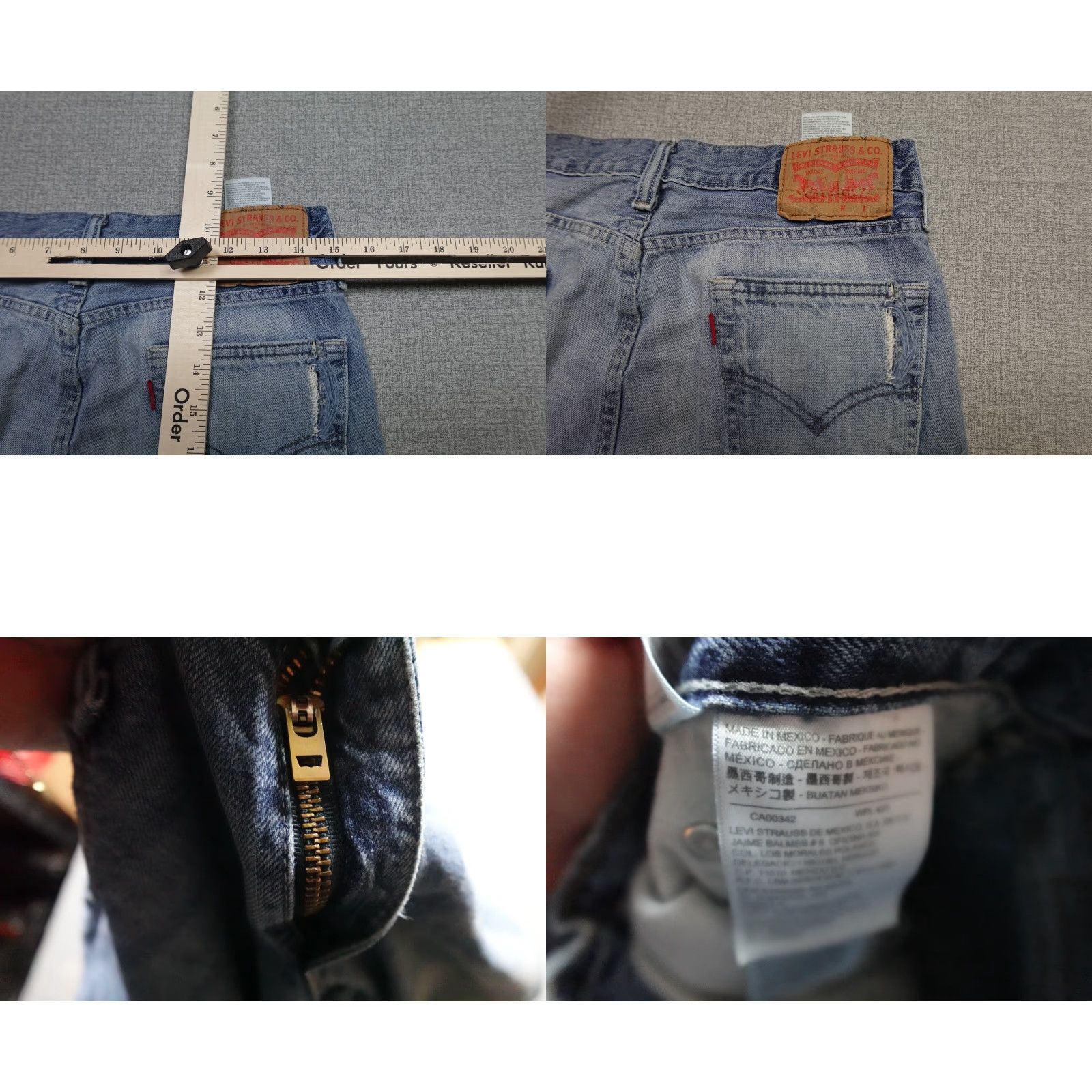 Levi's Levi's 514 Jeans Men 30x32 Blue Slim Straight Light Wash Denim Rancher Western Size US 30 / EU 46 - 9 Thumbnail