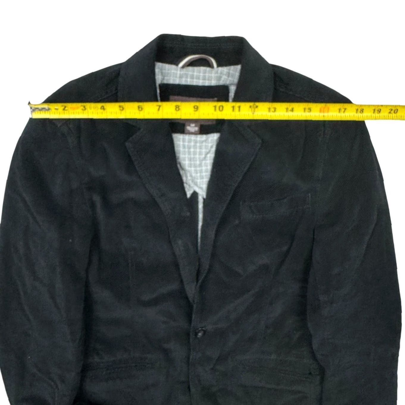 Vintage Black Brown Jack Blazer 2-Button Men's Small 100% Cotton Black Jacket Coat Shirt? Size 36R - 6 Thumbnail