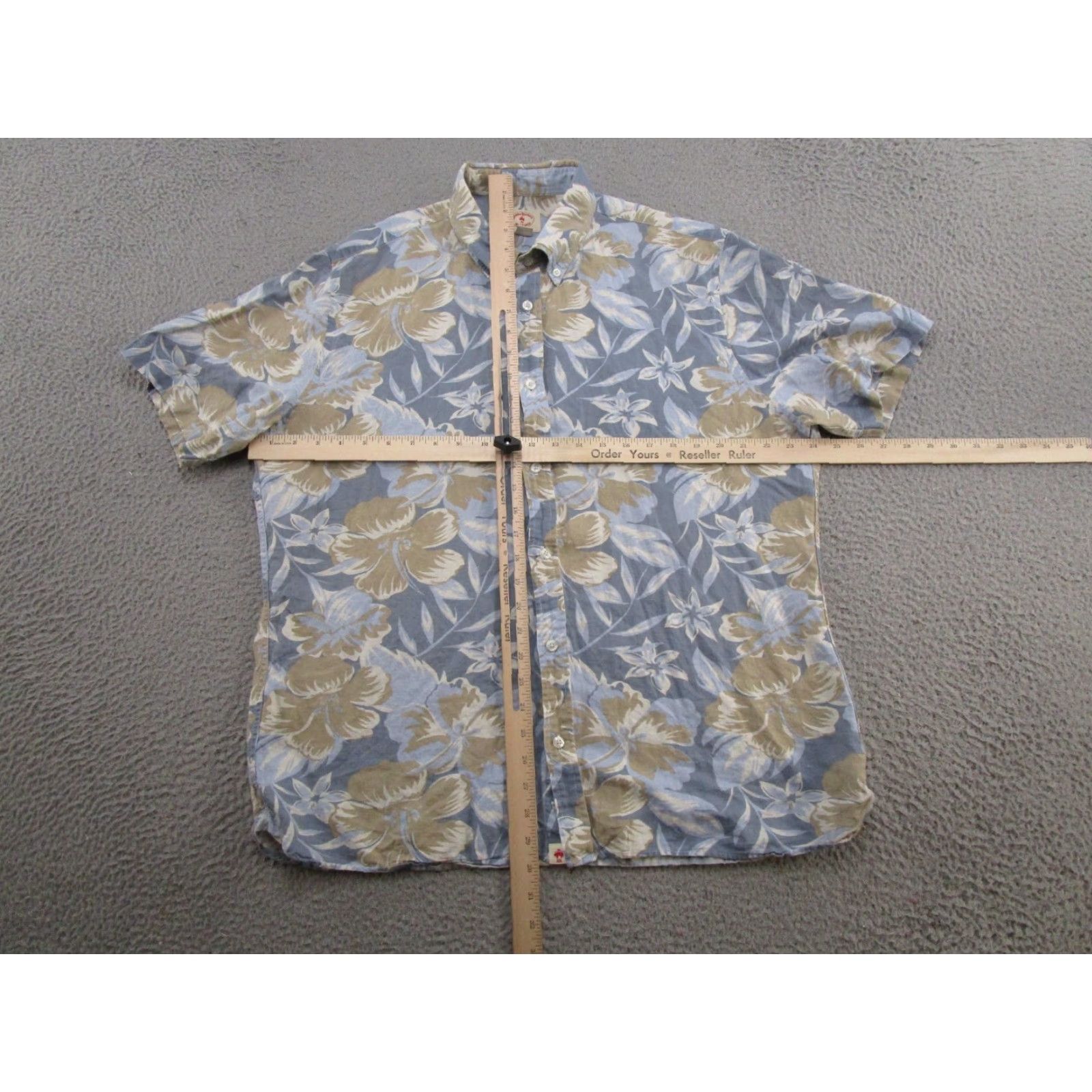Brooks Brothers Brooks Brothers Shirt Mens XL Blue Red Fleece Hawaiian Linen Blend Button Up Size US XL / EU 56 / 4 - 4 Thumbnail