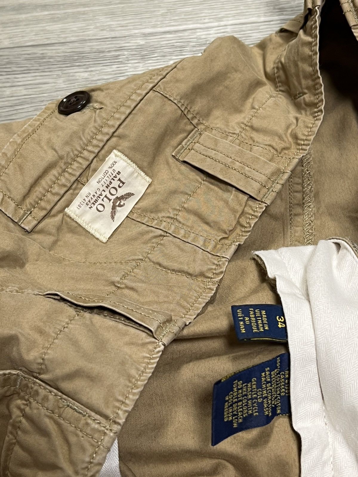 Polo Ralph Lauren × Vintage Polo Ralph Lauren vintage cargo shorts Size US 34 / EU 50 - 4 Thumbnail