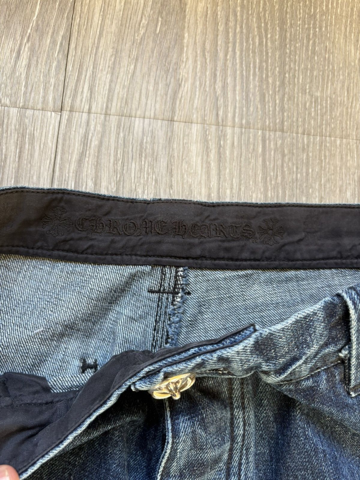 Chrome Hearts Chrome Hearts Blue Turbo Carpenters Size US 32 / EU 48 - 10 Thumbnail