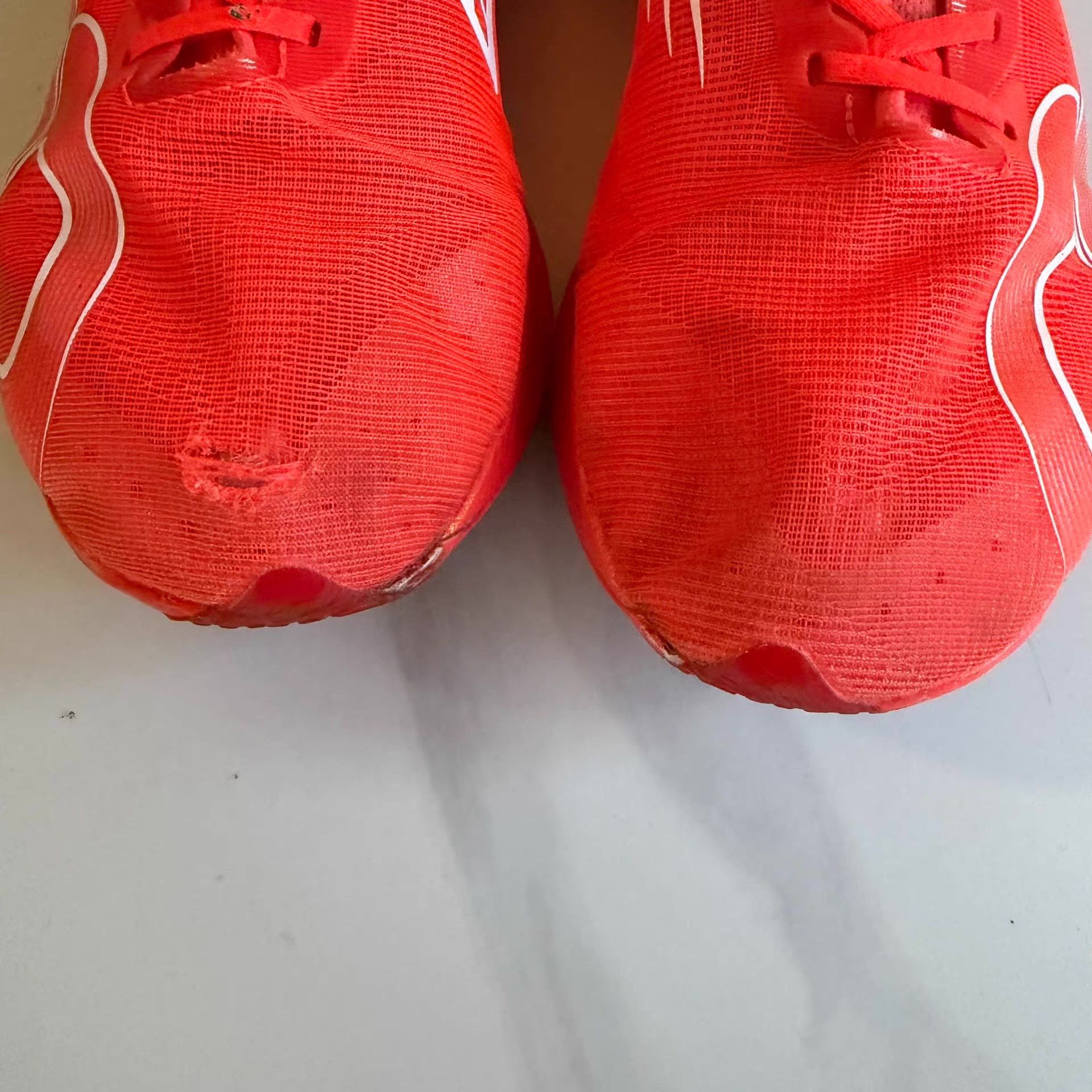 Nike Qiaodan Feiying PB 5.0, flame red, upper damaged Q10 Size US 11 / EU 44 - 5 Thumbnail