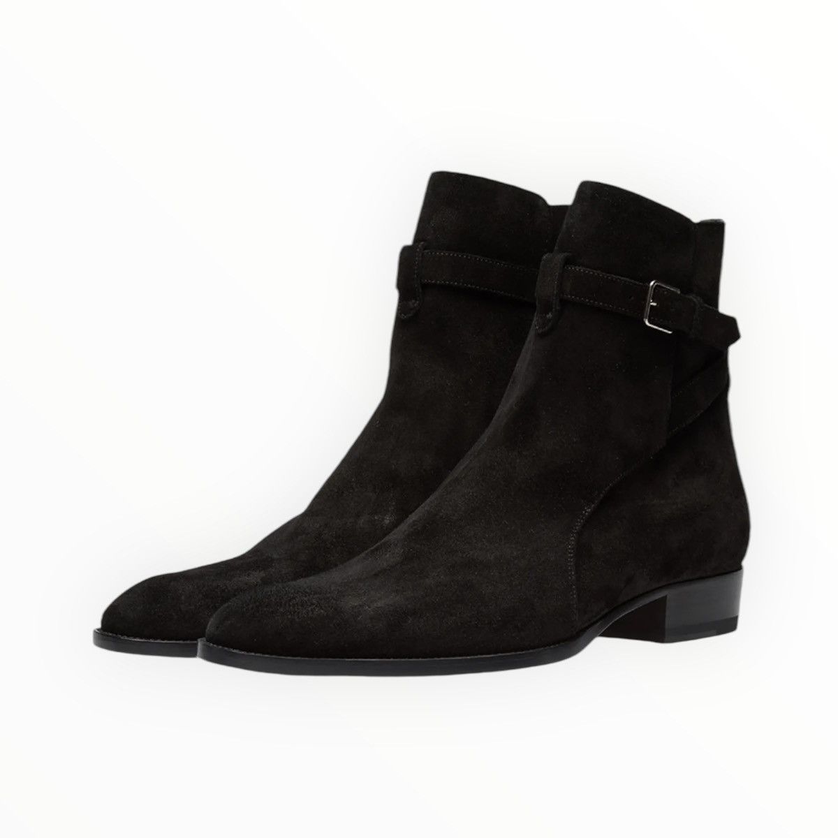Saint Laurent Jodhpur Boots black Suede