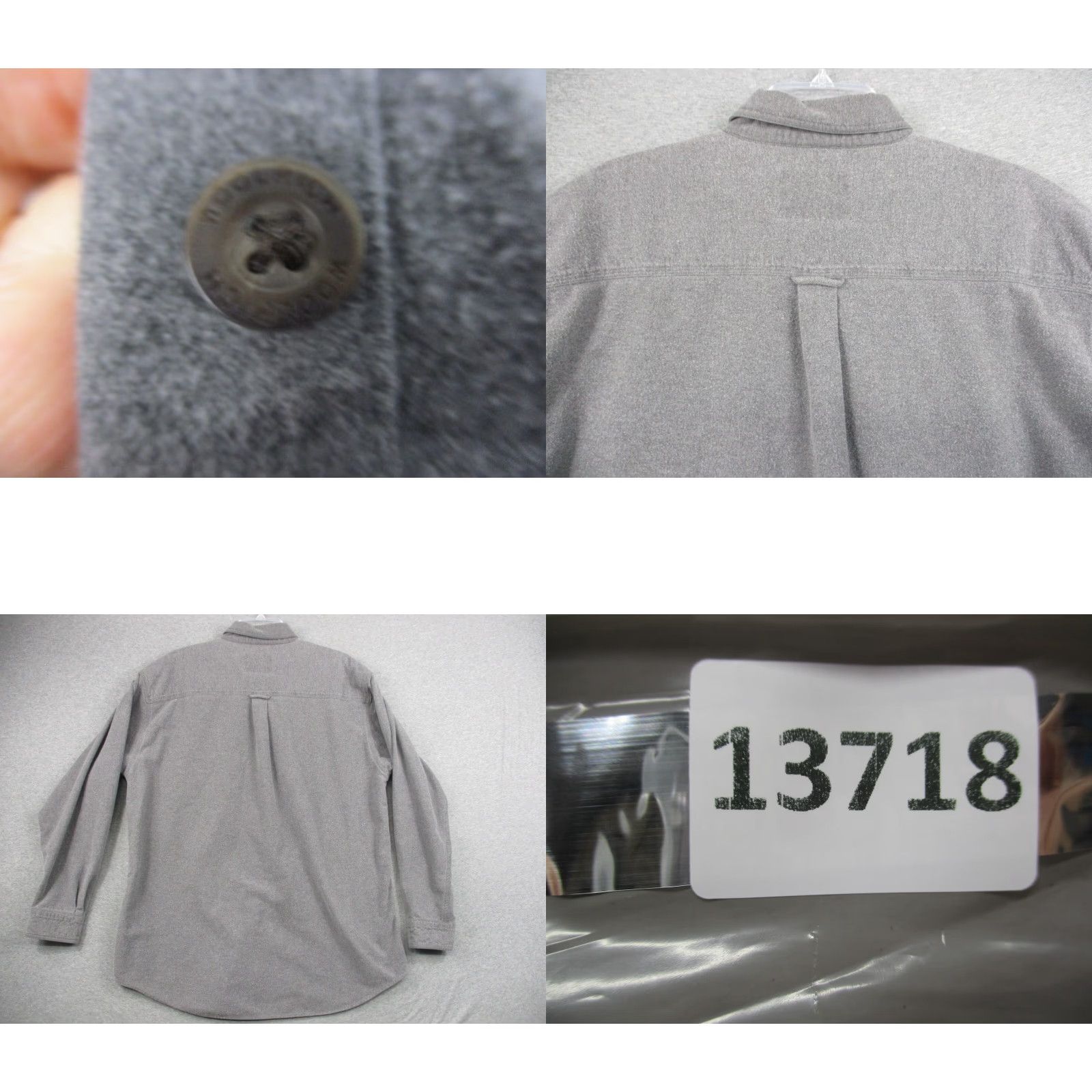 Vintage VINTAGE Woolrich Shirt Adult XL Gray Flannel Long Sleeve Button-Up Collared Woolrich Shirt Mens XL Gray Flannel 80s 90s Outdoor Pockets Buttons Size US XL / EU 56 / 4 - 8 Thumbnail
