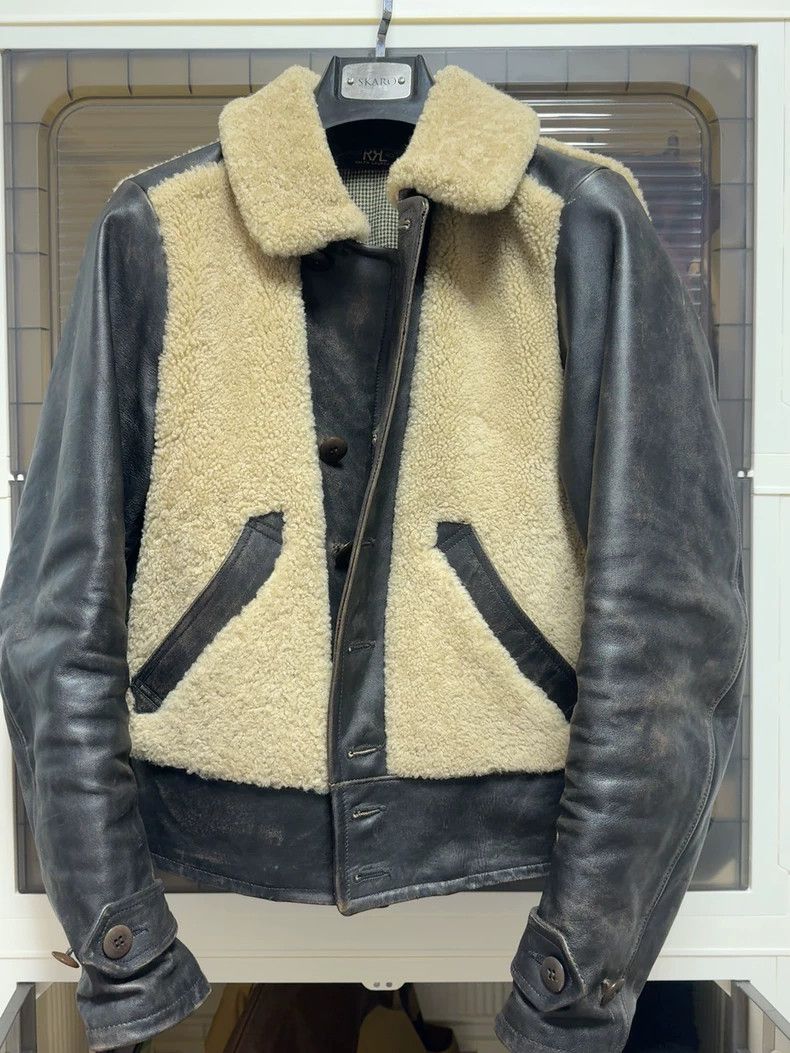 RRL Ralph Lauren RRL Ralph Lauren Wool+cowhide with cotton lining Size US XS / EU 42 / 0 - 2 Thumbnail
