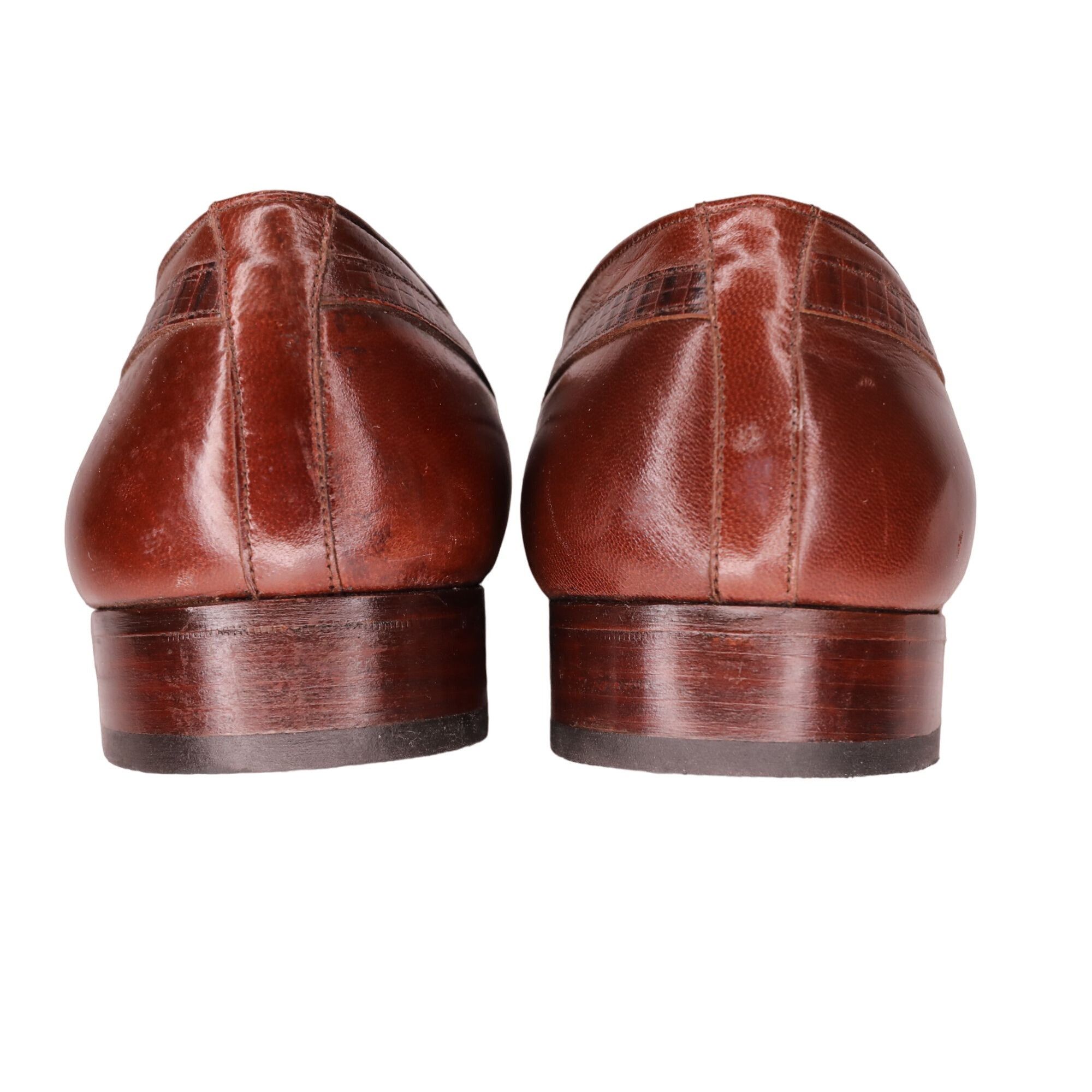 Ferrari New Vintage Conti Ferrari Men's 9 Brown Leather Handcrafted Size US 9 / EU 42 - 6 Thumbnail