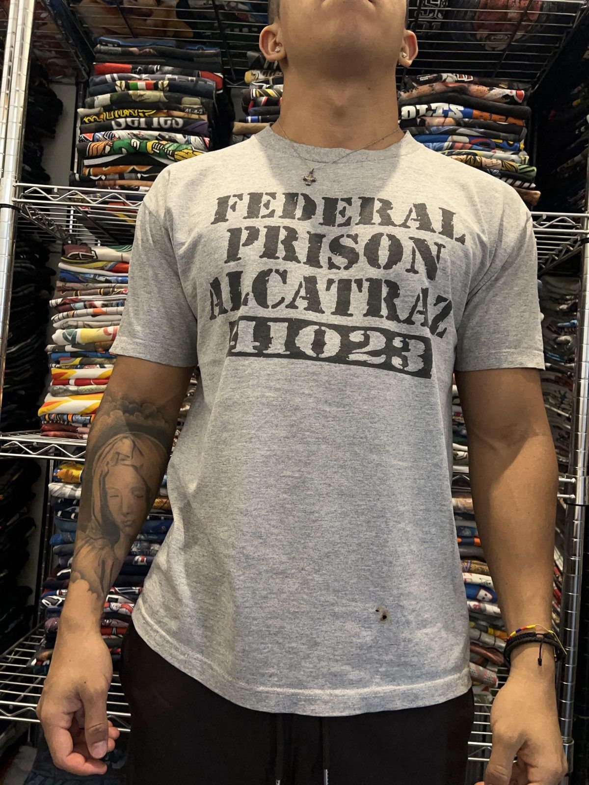 Alstyle 90s Federal Prision Alcatraz Tee Size US L / EU 52-54 / 3 - 2 Thumbnail