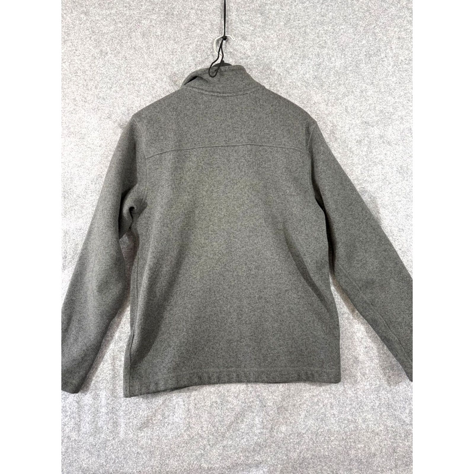 The North Face The North Face Fleece Jacket M Heather Gray Mens Quarter Zip Lined Stand Up Neck Pullover Logo Jacket Size US M / EU 48-50 / 2 - 7 Thumbnail
