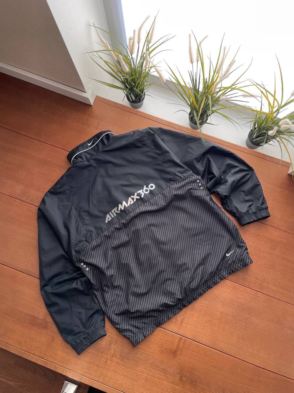 Nike × Vintage Vintage Nike Y2K AirMax 360 Logo Nylon Drill Jacket Bomber Size US L / EU 52-54 / 3 - 15 Thumbnail