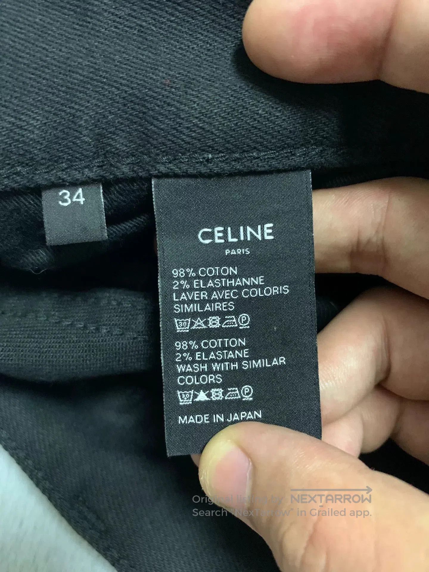 Celine Celine Black Denim Pants M_SK_001. Size US 34 / EU 50 - 4 Thumbnail