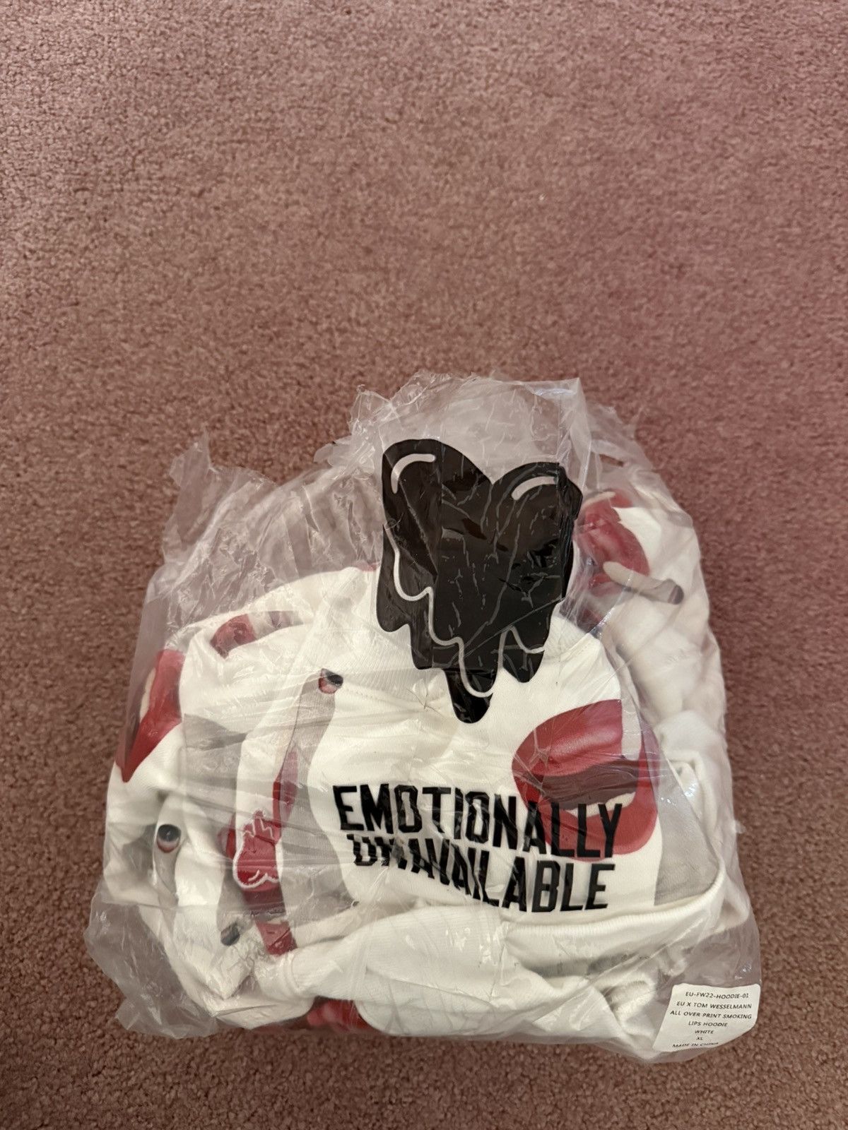 Emotionally Unavailable EMOTIONALLY UNAVAILABLE X TOM WESSELLMAN HOODIE BRAND NEW! Size US XL / EU 56 / 4 - 3 Thumbnail