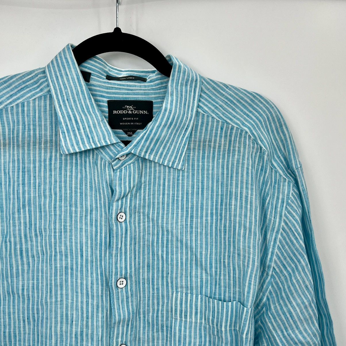 Rodd & Gunn Sports Long Sleeve Dress Shirt Button Linen XXL