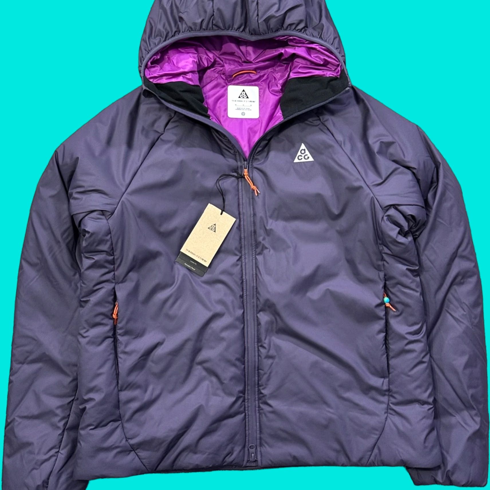 Nike Nike ACG Jacket Mens M Primaloft Puffer Purple FV8690-573 Size US M / EU 48-50 / 2 - 1 Thumbnail