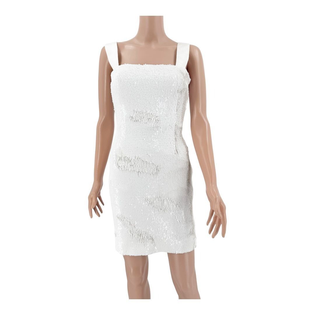 Galvan Galvan White Dress Sequin Mini FR34 US2 Size XS / US 0-2 / IT 36-38 - 2 Thumbnail