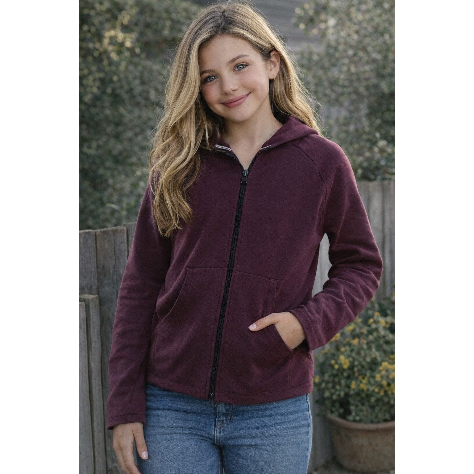 Gap GAP FIT MAROON SIZE KIDS MEDUIM(8) ZIP UP HOODIE NWT $44.95 Size M / US 6-8 / IT 42-44 - 1 Thumbnail